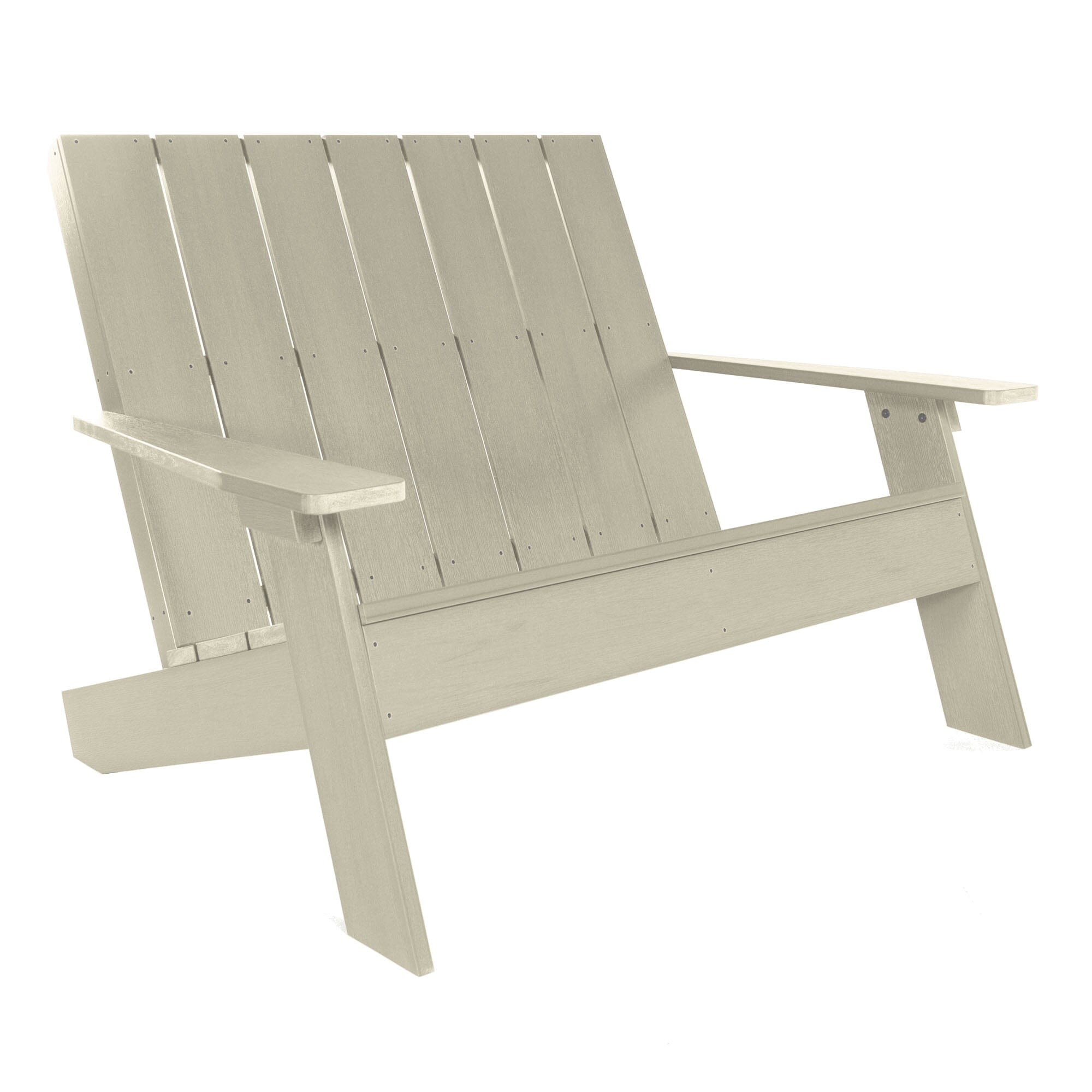Italica Modern Double Wide Adirondack Chair - Outdoor Patio Furniture, Weather-Resistant & Comfortable - Perfect for Backyard, Poolside, and Garden Relaxation