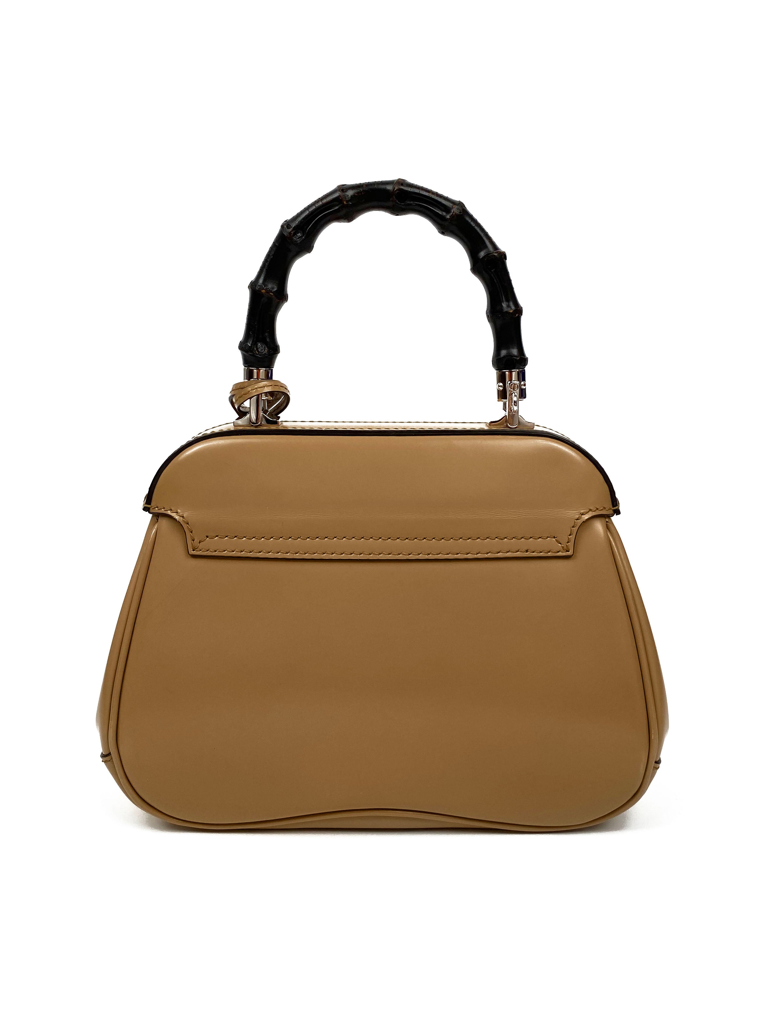 Gucci Nude Bamboo Top Handle Bag for Women | Luxury Leather Shoulder Bag | Perfect for Work, Evening Events & Travel