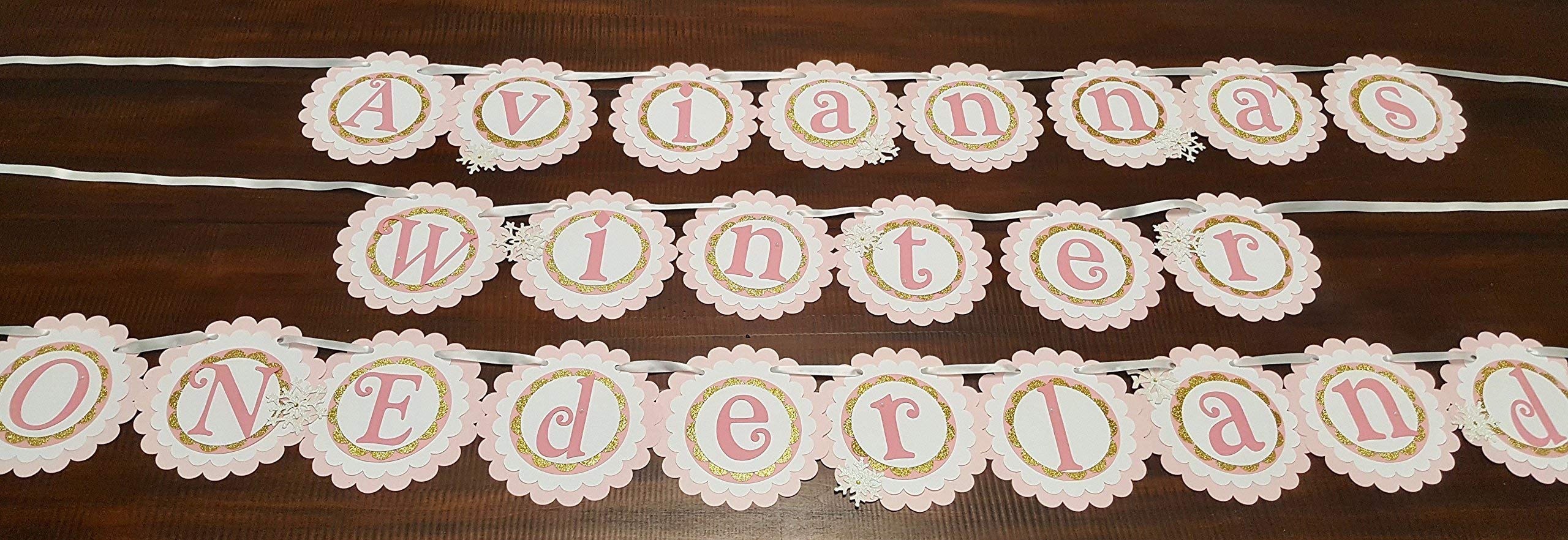 Winter Onederland Birthday Party Banner - 1st Birthday Decorations for Boys & Girls - Perfect for Winter Themed Baby Showers, Nursery Decor, and Birthday Celebrations