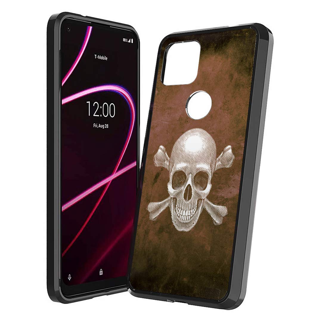 T-Mobile Revvl 4 Plus Phone Case - Slim Shockproof Cover for Men & Women | Pirate Flag Design | Perfect for Metro PCS TCL Revvl 4+