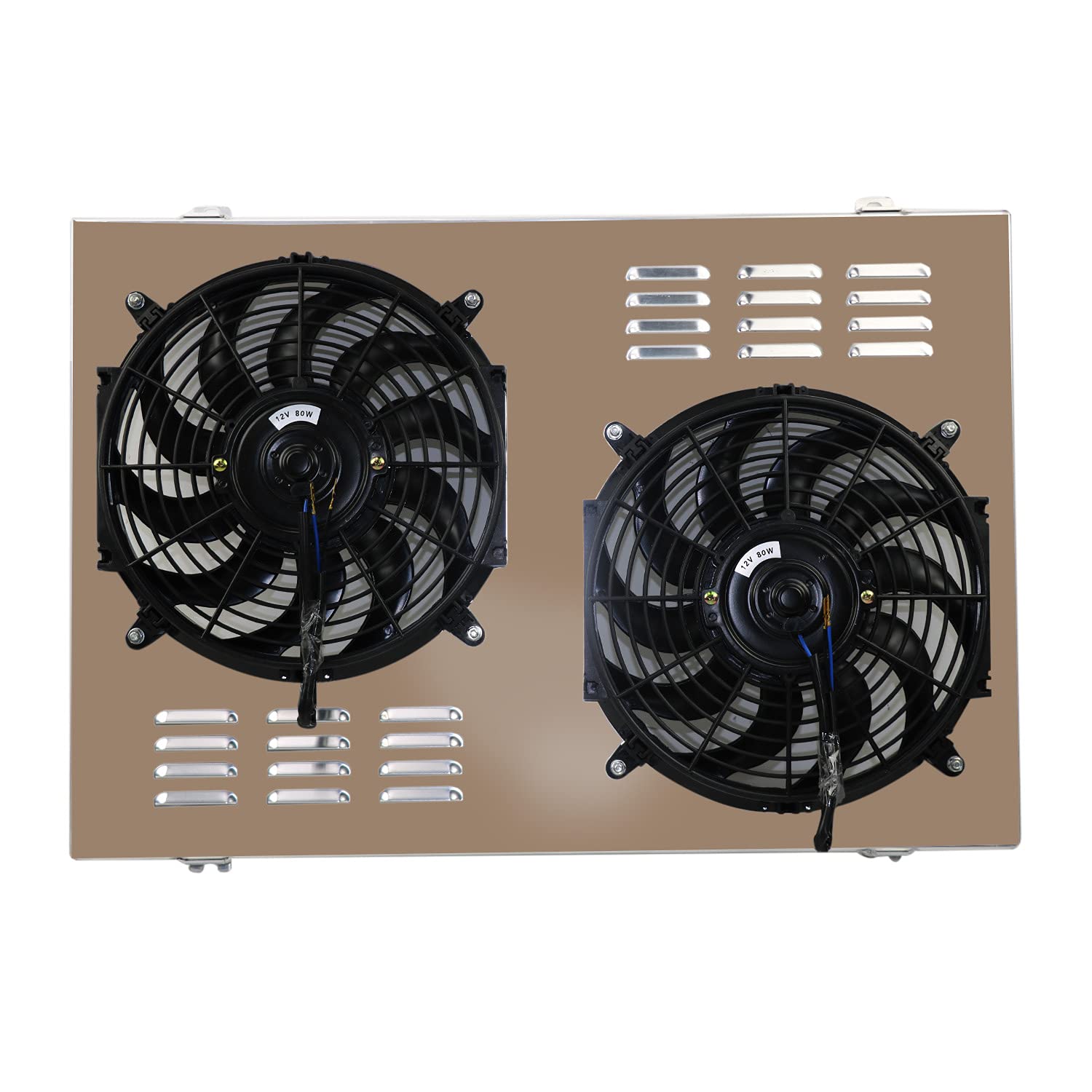 Aluminum Radiator Shroud with Dual 12