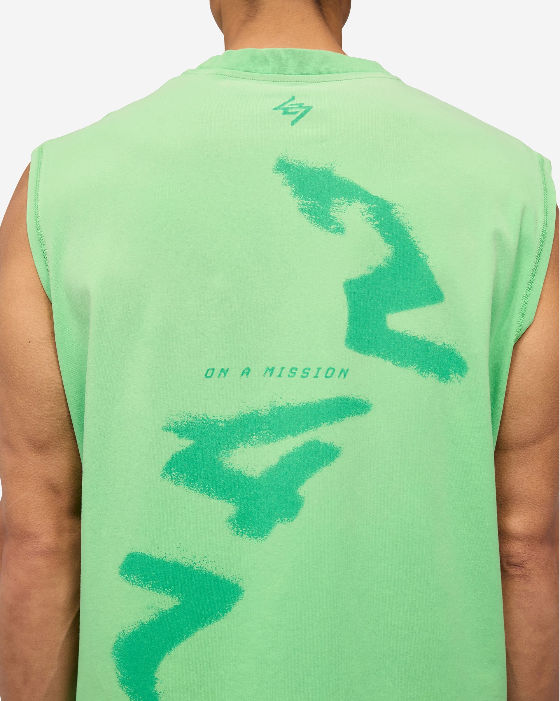 247 Motion Oversized Tank Top - Breathable Workout Shirt for Women | Speed Green | Gym, Yoga & Running Activewear