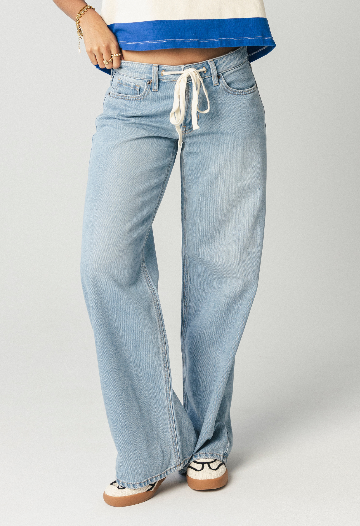 Louie Women's High Waist Wide Leg Jeans - Stretchy Denim Pants for Casual & Office Wear | Comfortable & Trendy Fashion for Everyday Outfits