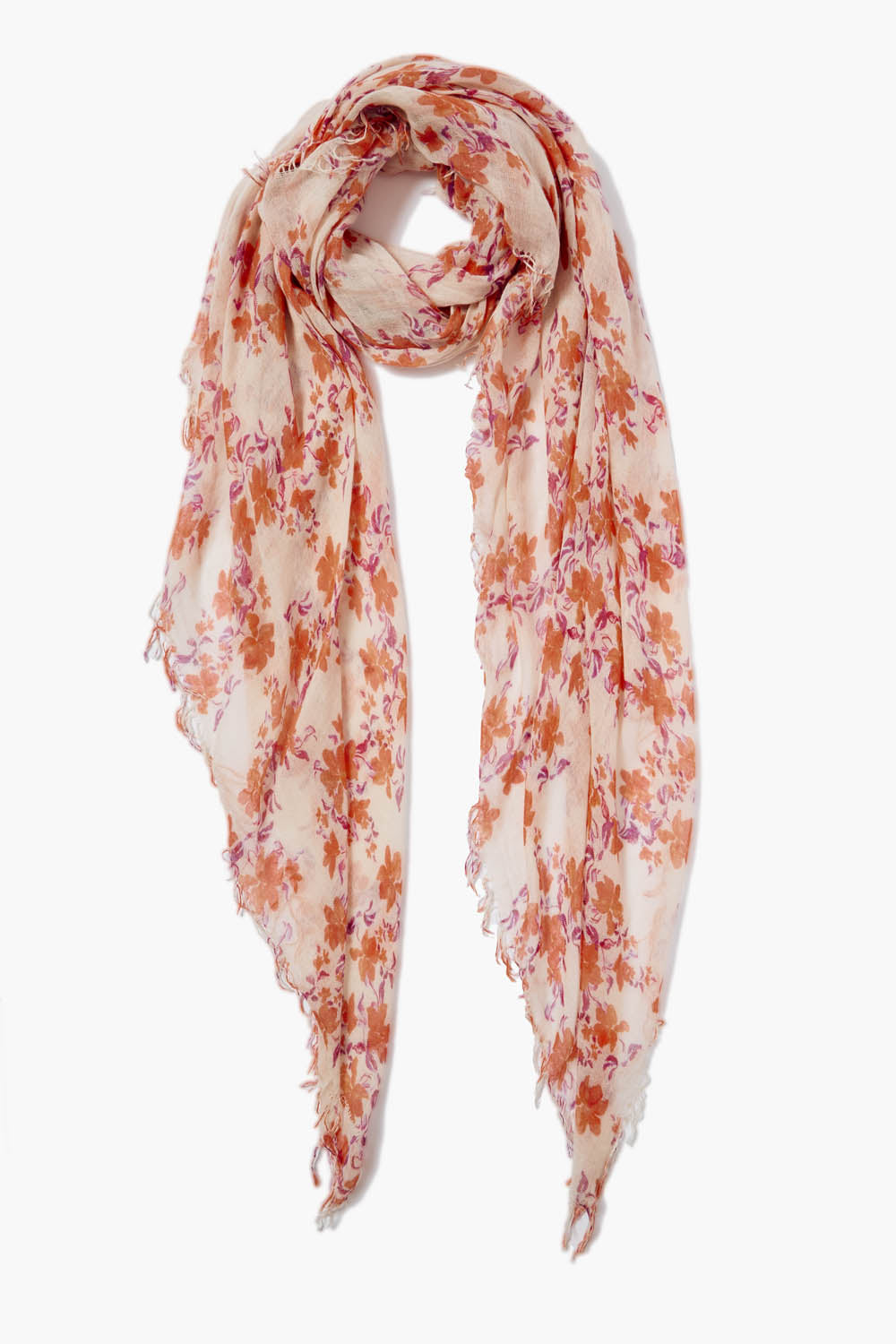 Luxury Cashmere and Silk Scarf - Poppy Floral Design - Soft Winter Wrap for Women - Perfect for Office, Travel and Gift Giving