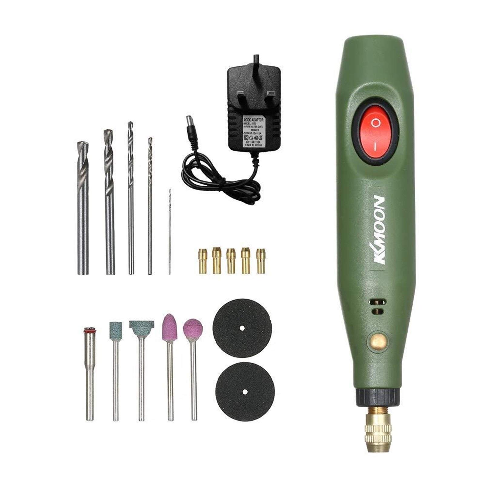 12V Mini Electric Grinder Set - Multi-Functional Rotary Tool Kit for Drilling, Milling, Polishing & Engraving | Perfect for DIY Crafts, Jewelry Making & Home Repairs