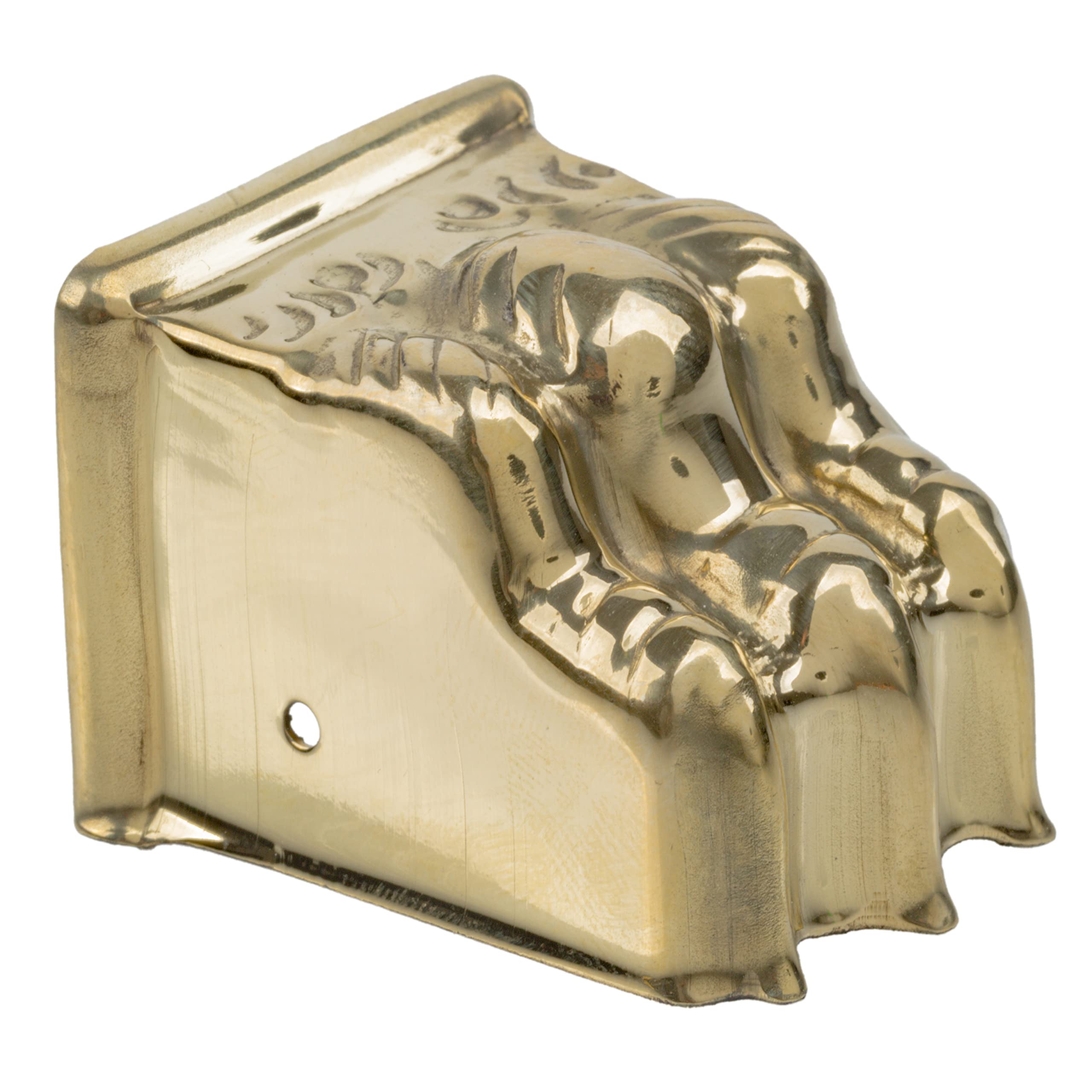 Antique Brass Claw Feet Furniture Legs - Medium Stamped Toe Caps for Table, Dresser & Sofa Protection | Vintage Style Reproduction Hardware UA-376-TCPB (4 Pack) | Perfect for Restoring Antique Furniture & Adding Classic Charm to Home Decor