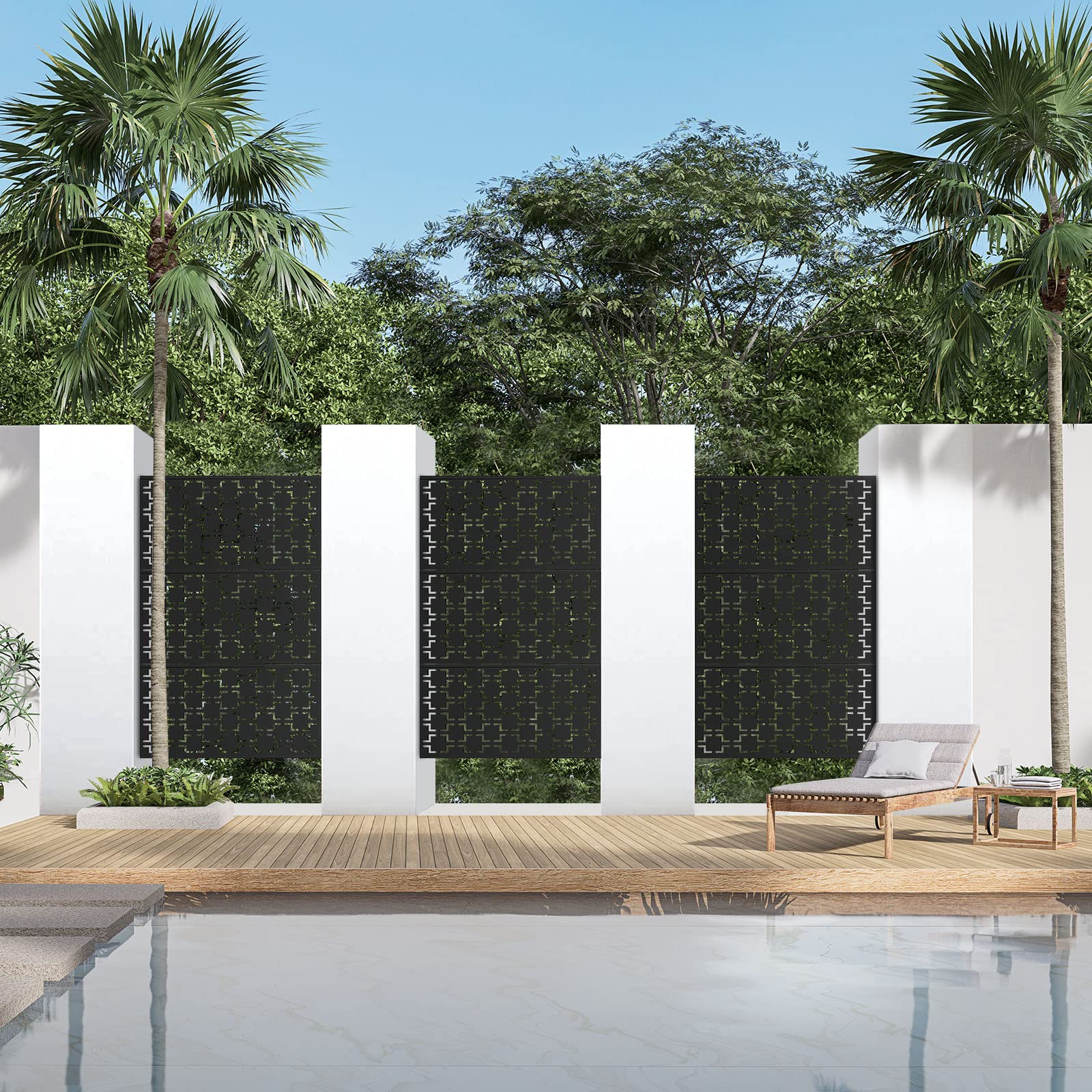 Elevens Decorative Privacy Screen Panel - 47