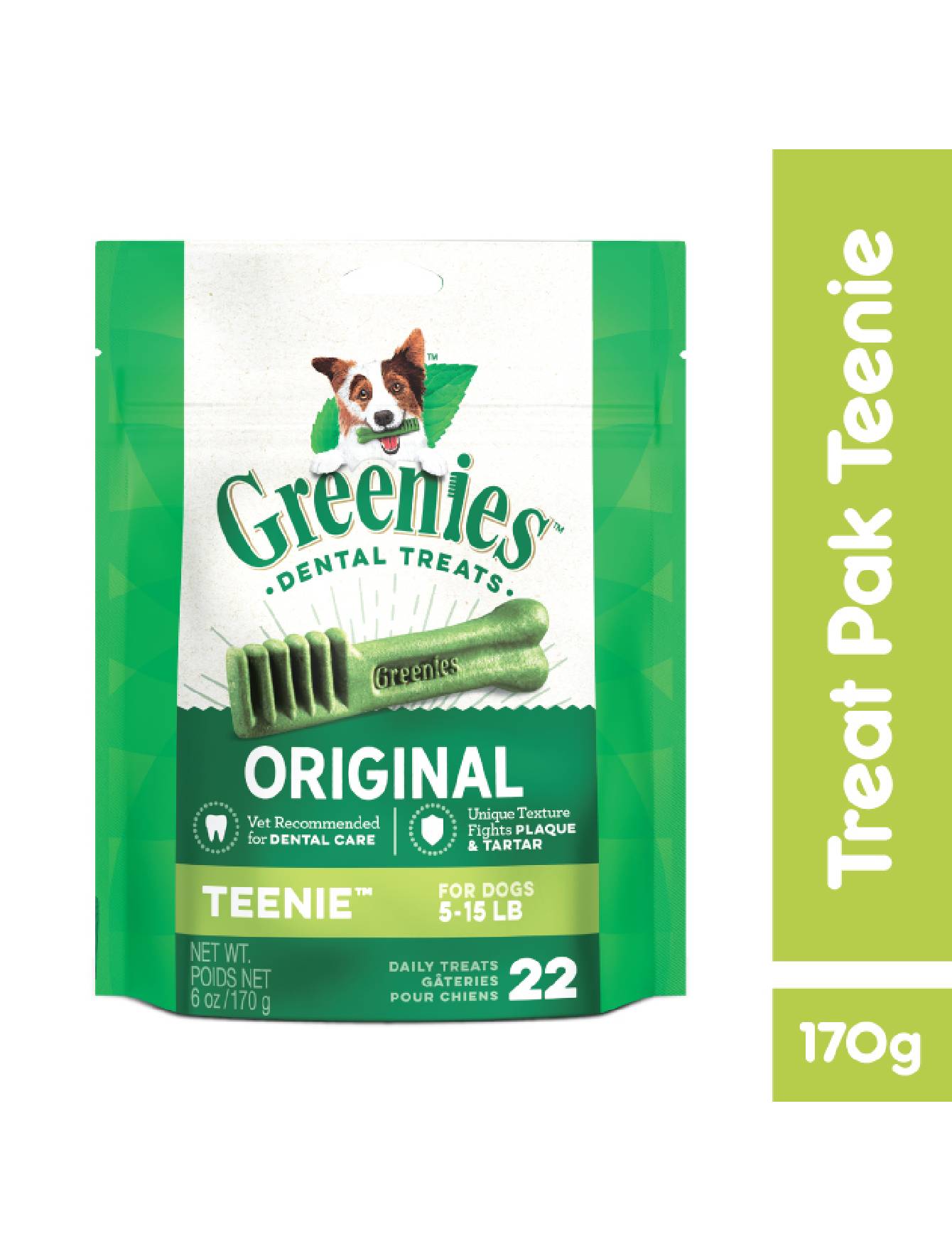 Greenies Teenie Dental Dog Treats for Small Dogs - Natural Teeth Cleaning Chews (2 Sizes) - Freshens Breath & Reduces Plaque for Puppies & Small Breeds - Perfect for Daily Oral Care & Training Rewards