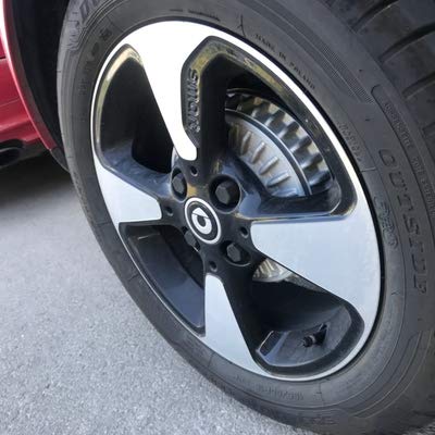 Mercedes Benz Smart 453 Fortwo & Forfour Wheel Screw Nut Protection Cover - Black Exterior Trim Car Accessories (Pack of 4) - Perfect for Road Trips & Daily Commuting