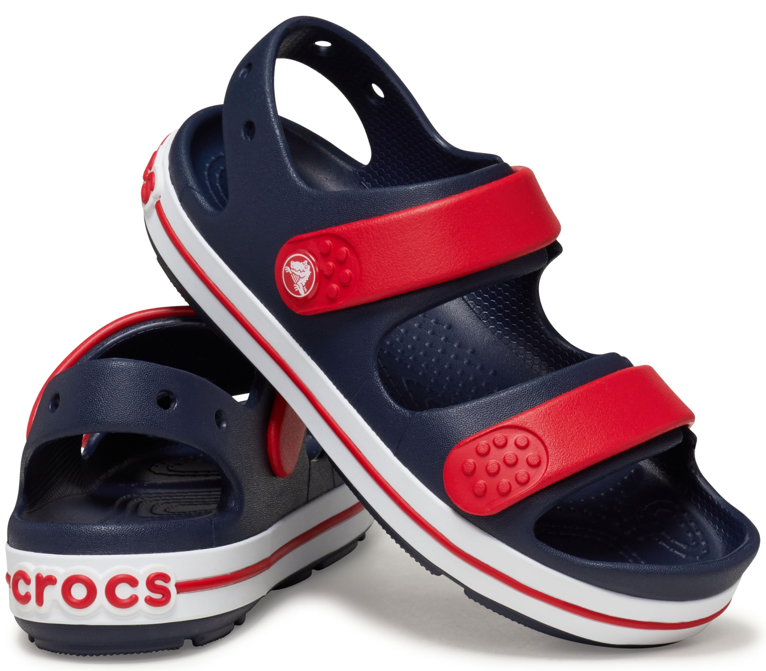 Crocs Unisex Kids Crocband Cruiser Sandals - Lightweight Comfortable Water Shoes for Boys & Girls - Perfect for Beach, Pool, and Outdoor Play