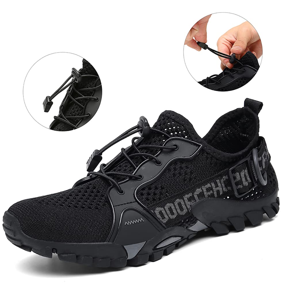 **Men's & Women's Water Shoes - Quick Drying Aqua Shoes for Hiking, Beach, Travel, Trekking & Climbing - Lightweight Outdoor Sneakers for Walking & Water Sports**