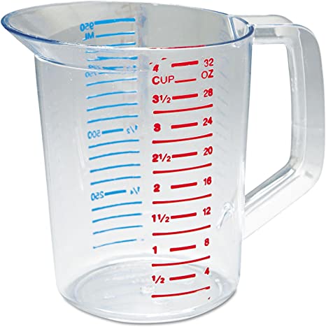 32oz Clear Measuring Cup - Quart Size, BPA-Free Plastic for Baking, Cooking & Liquid Measurement - Perfect for Kitchen, Lab & DIY Projects