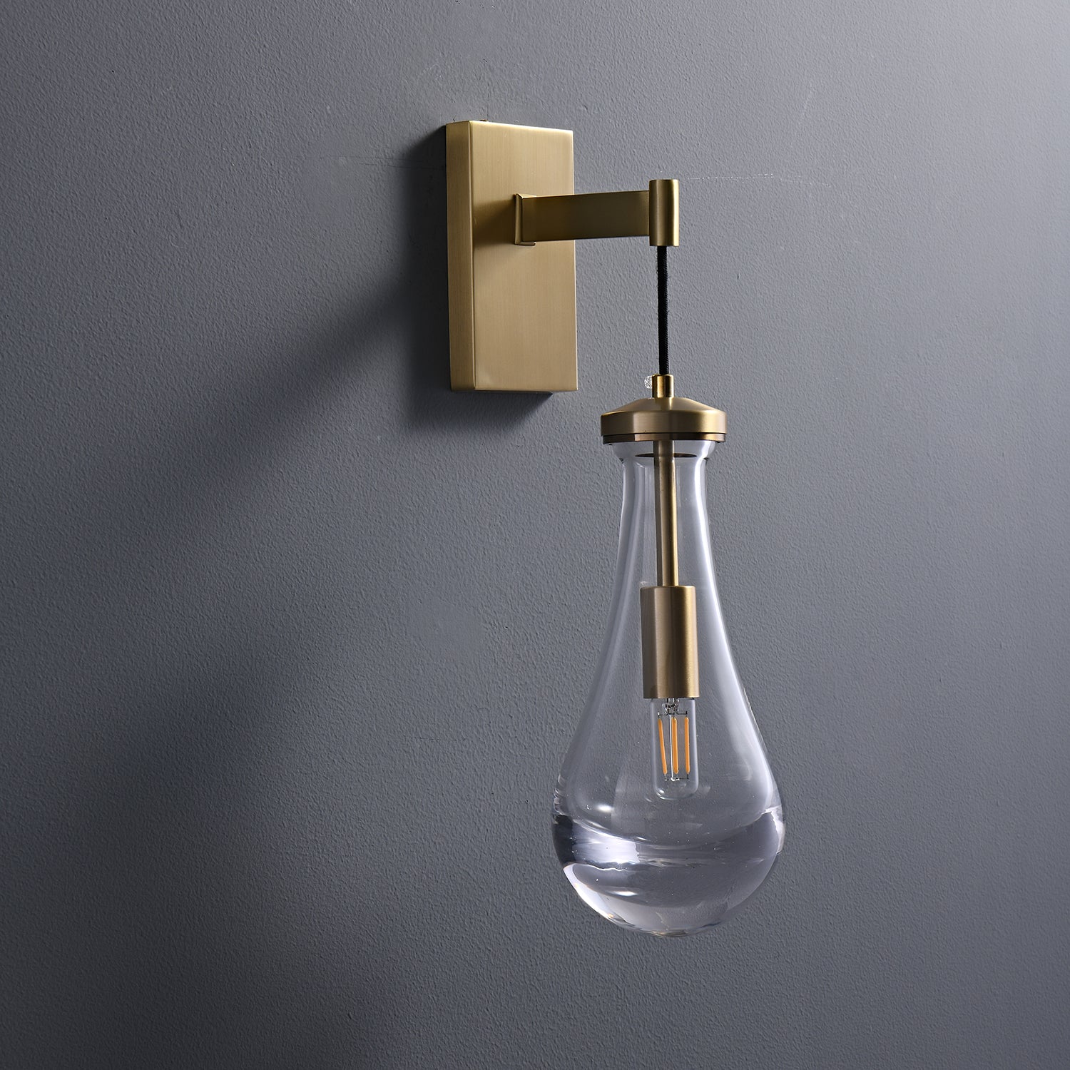 Leontine Modern Glass Wall Lamp - Sleek & Stylish Sconce Lighting for Living Room, Bedroom, or Hallway - Perfect for Ambient & Accent Lighting