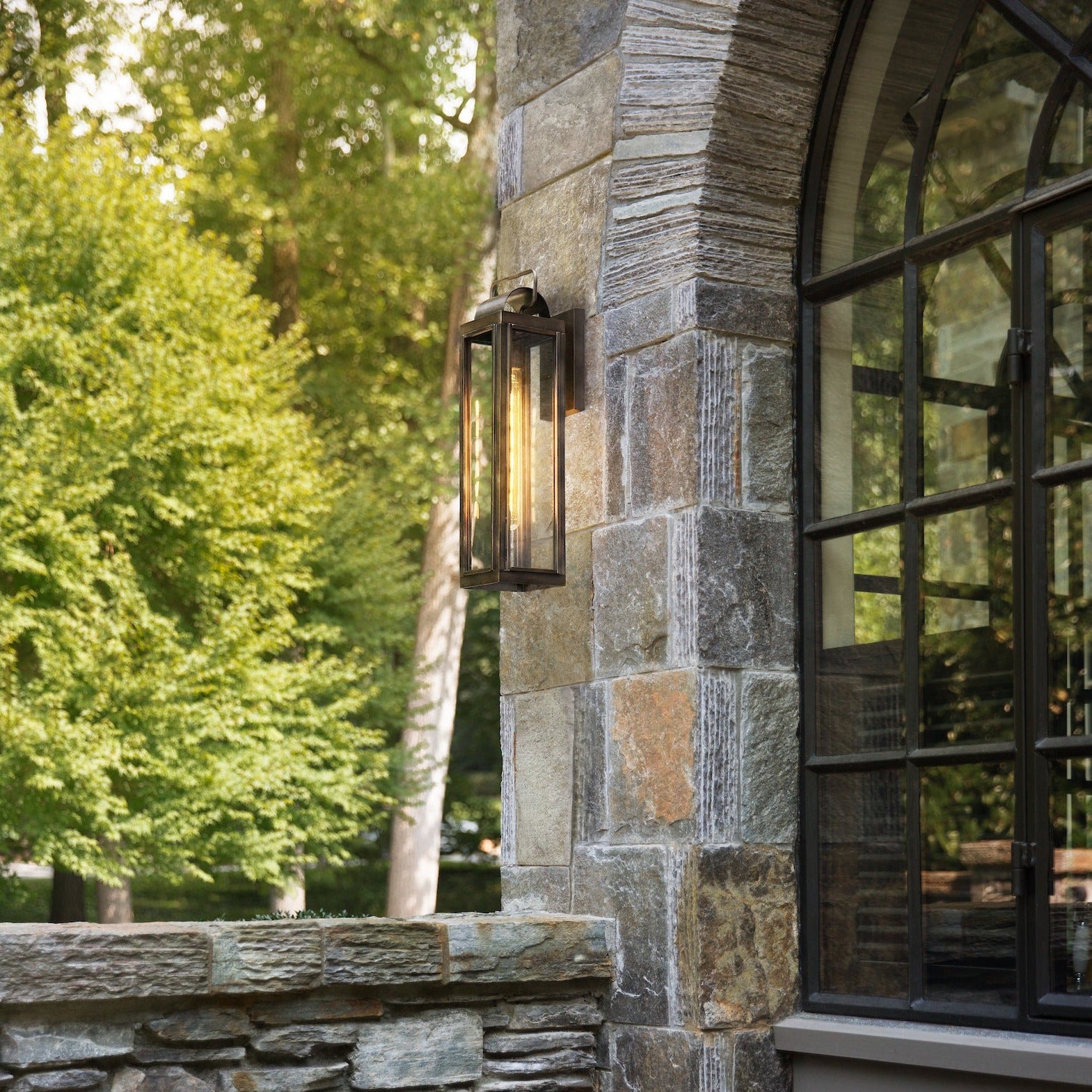 Jackie Outdoor Wall Lantern - Weatherproof LED Exterior Light Fixture for Porch, Patio & Garden - Perfect for Home, Villa and Commercial Building Decor