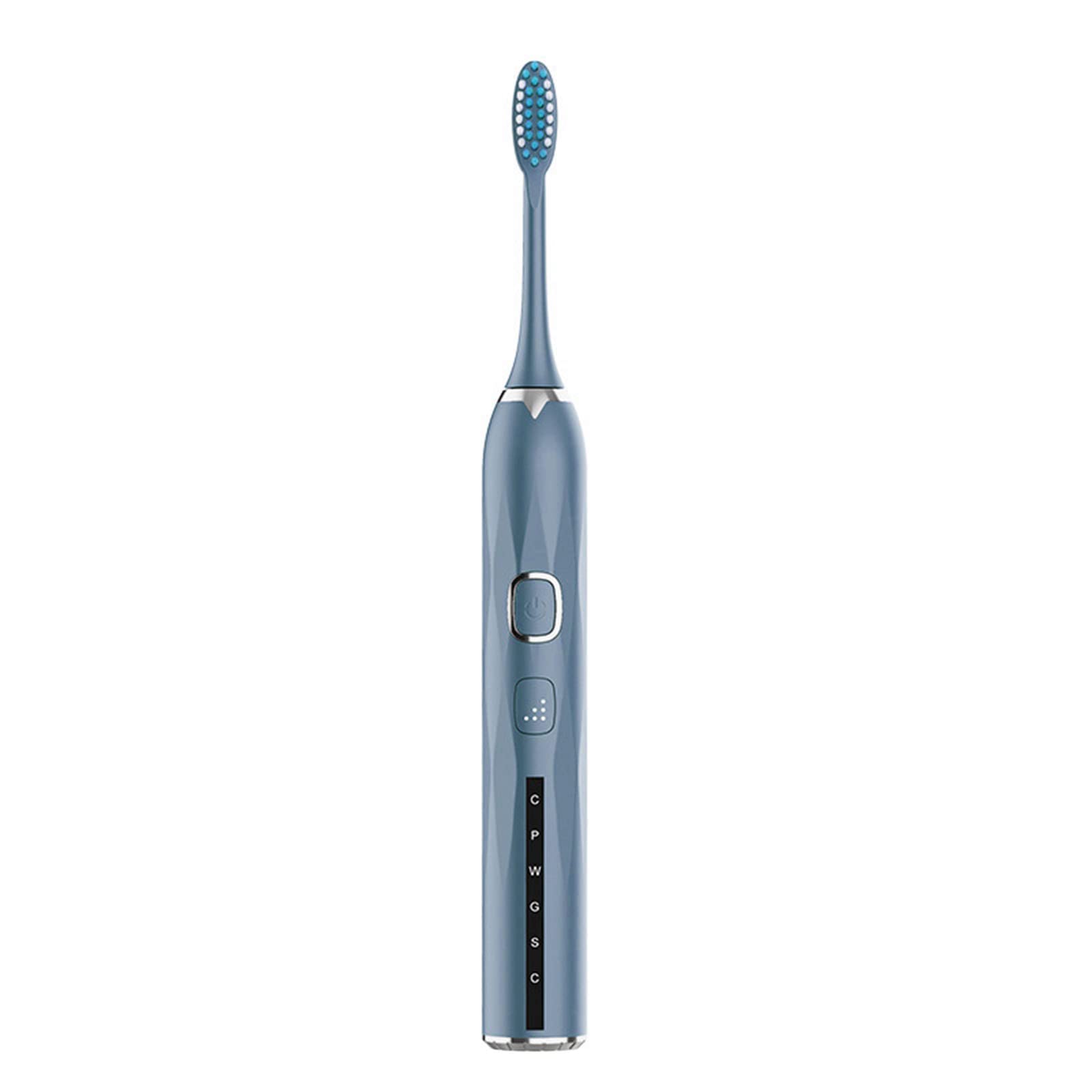 Smart Electric Toothbrush with 5 Cleaning Modes & 2 Brush Heads - Rechargeable Toothbrush with Whitening Power & Timer for Adults & Kids - Perfect for Home & Travel Oral Care (NY6)