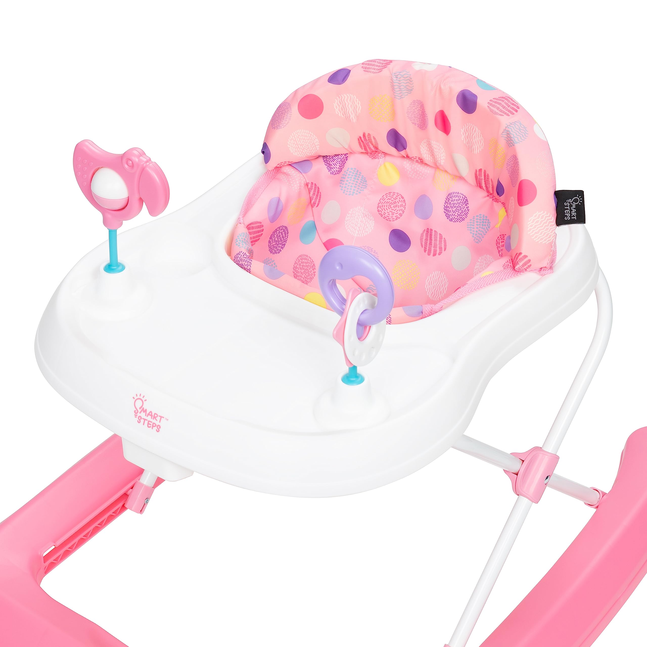 Smart Steps® Trend Activity Walker - Interactive Baby Walker Toy with Lights & Sounds, Adjustable Height (Orbits Rose) | Encourages Early Walking & Learning for Infants & Toddlers