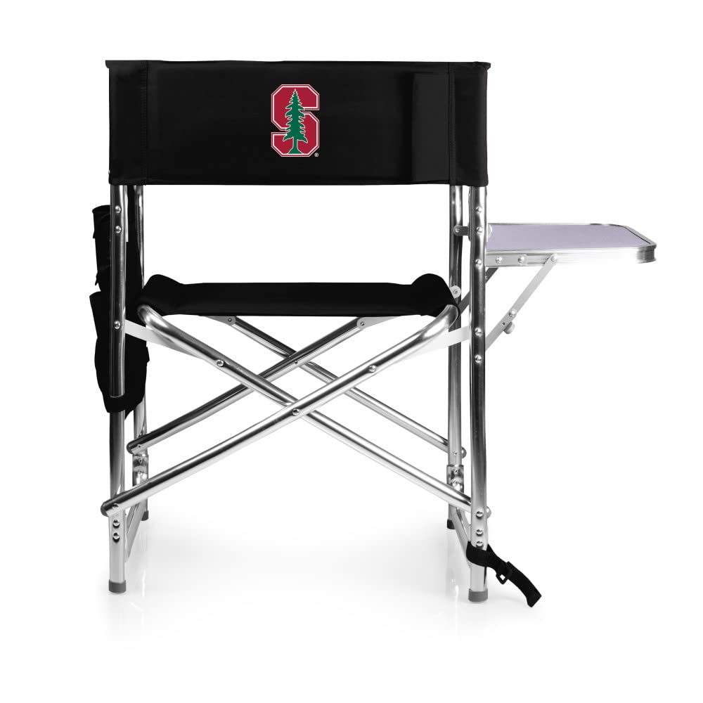 PICNIC TIME NCAA California Bears Folding Sports Chair with Side Table - Portable Beach & Camping Chair for Adults - Perfect for Tailgating, Outdoor Events & Picnics