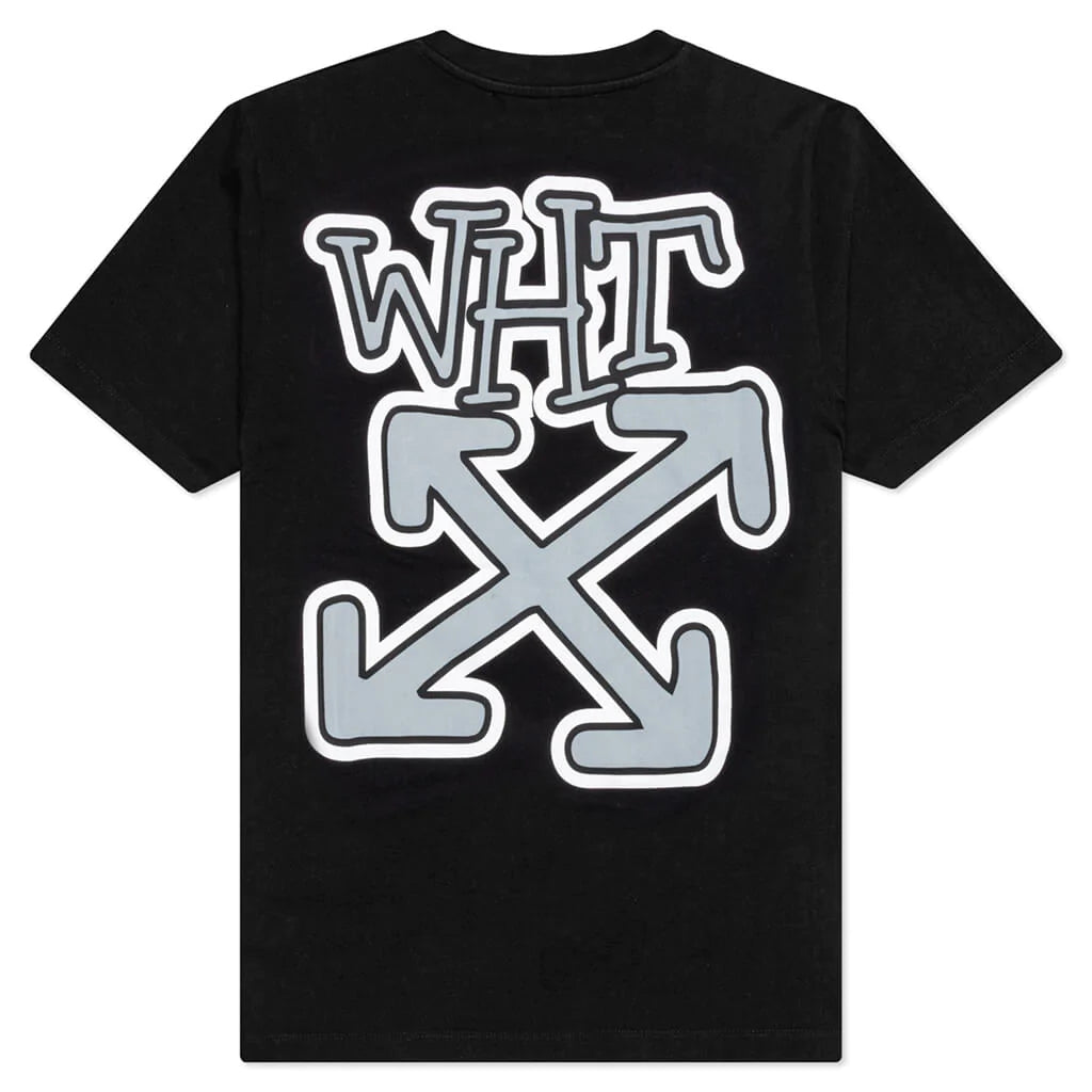 Off White Graffiti Arrow Graphic T-Shirt for Men - Trendy Streetwear Tee for Casual Wear & Urban Fashion