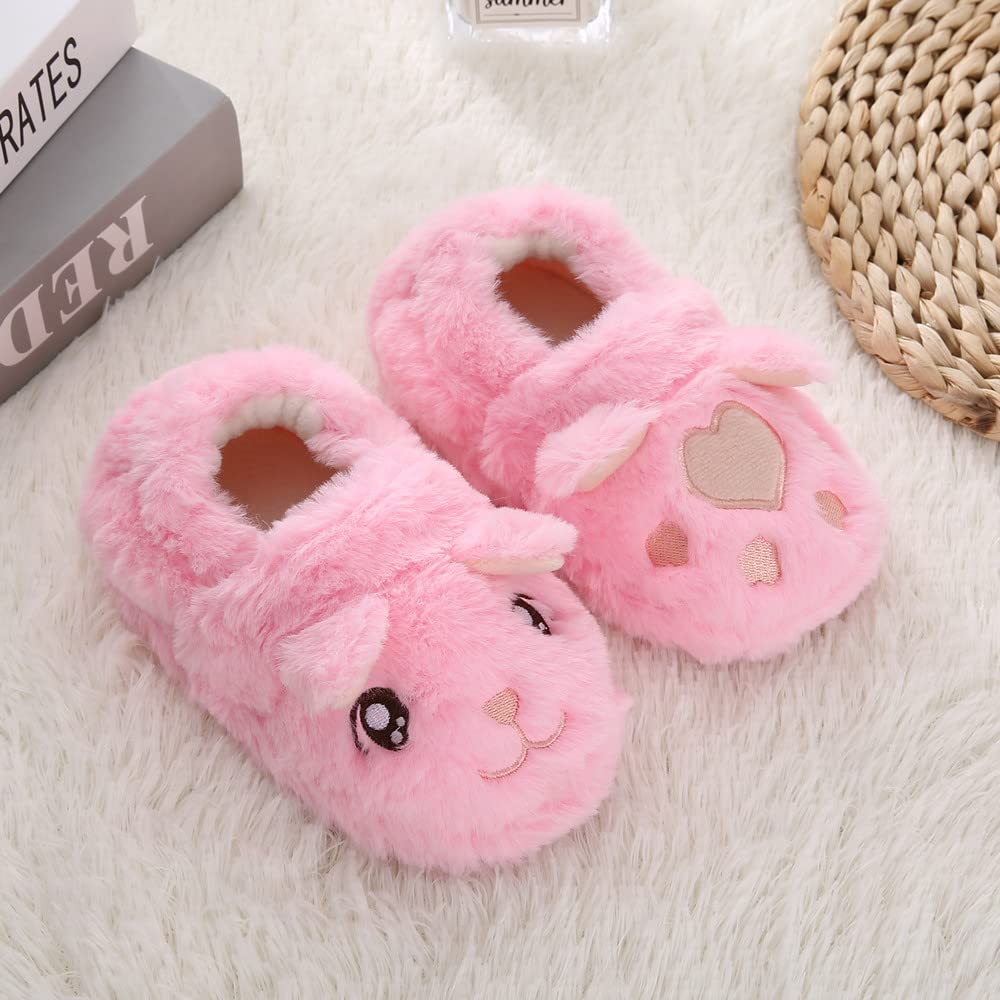 Adorable Kitty House Slippers for Baby Girls - Soft & Comfortable Indoor Shoes for Toddlers - Perfect for Playtime, Nursery & Cozy Home Wear