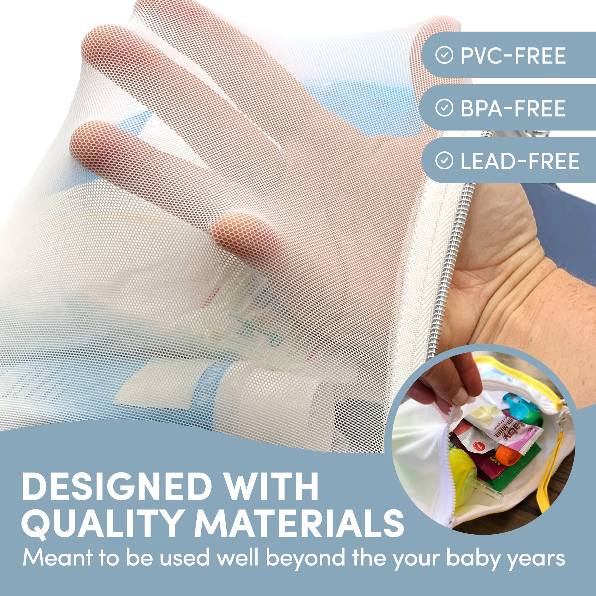 Mother Load 5-Piece Complete Baby Bag Collection - Diaper Bag, Snack Pouch, Toy Organizer & Laundry Bags for On-the-Go Parents | Perfect for Daycare, Travel & Family Outings
