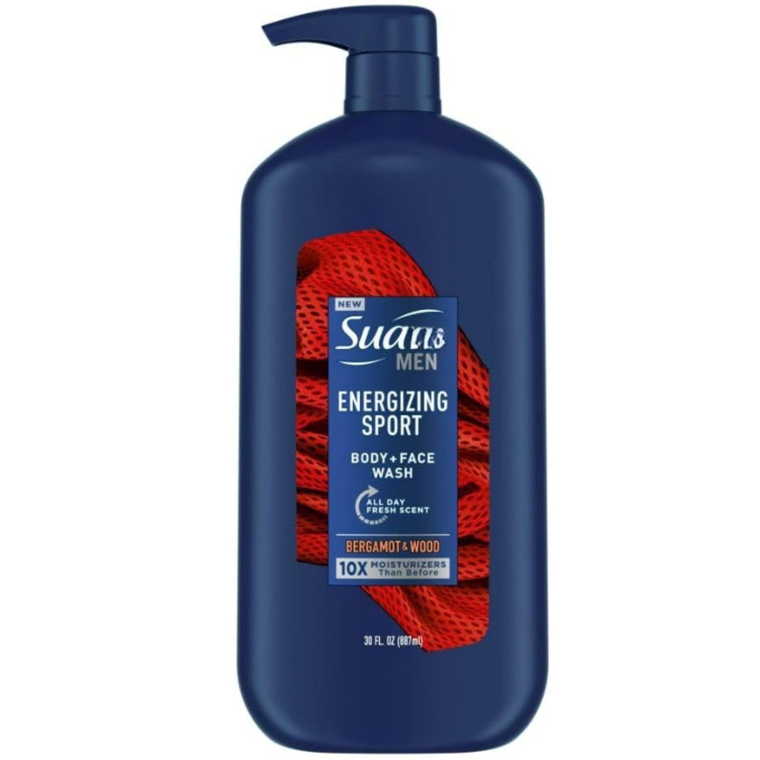 Men's Energizing Sport Face & Body Wash for All Skin Types - 30 oz | Refreshing Cleanser for Gym, Workout & Active Lifestyle