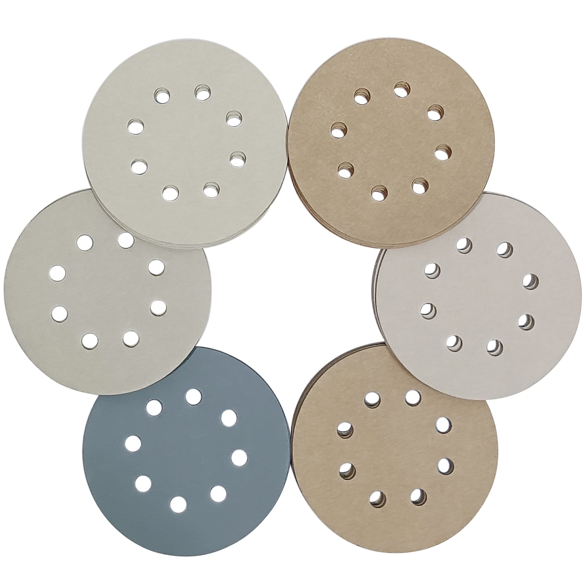 24 PCS 5 Inch 8 Hole Sanding Discs Set - 2000 to 10000 Grit for Random Orbital Sander - Wet Dry Polishing & Finishing for Wood, Metal & Auto Detailing - Perfect for DIY Projects & Professional Use