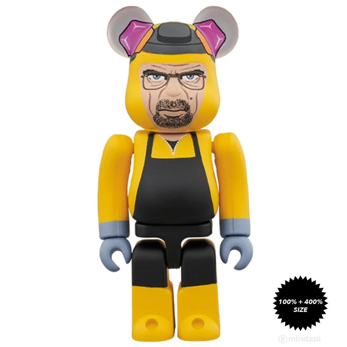 Breaking Bad Walter White 400% + 100% Combo Bearbrick Collectible Figure by Medicom - Perfect for TV Show Fans, Anime Collectors, and Home Decor Display