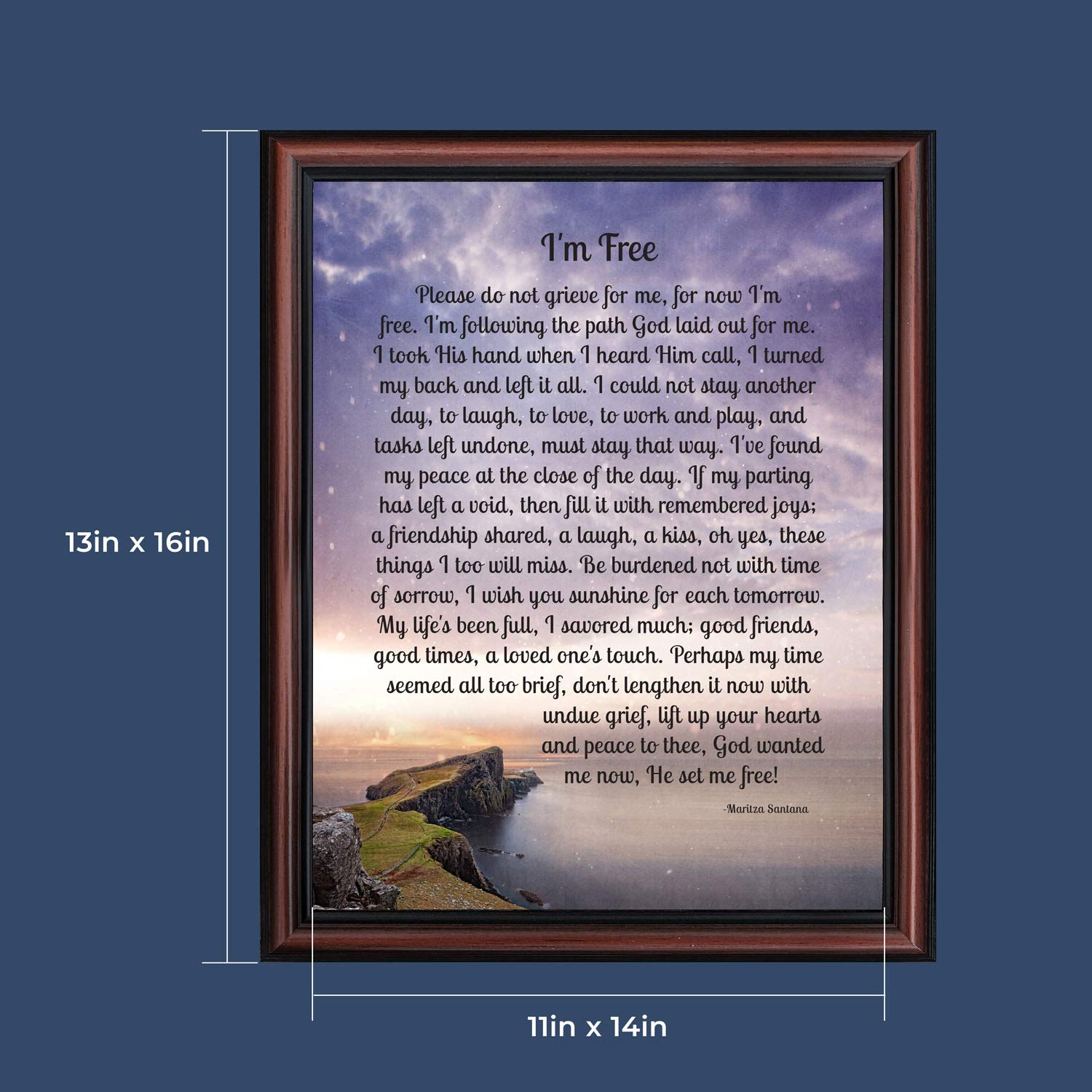 Memorial Picture Frame for Mom - Sympathy Gift for Loss - Home Décor