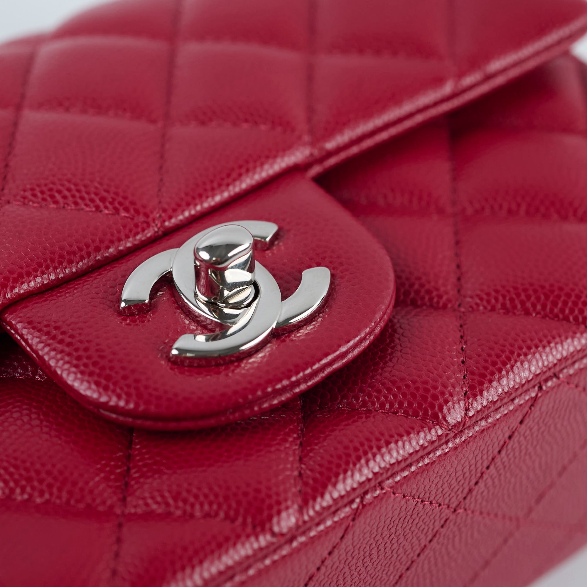 Chanel Caviar Mini Rectangular Flap Bag 26cm Red - Luxury Designer Crossbody Purse for Women | Perfect for Evening Parties, Date Nights & Special Occasions