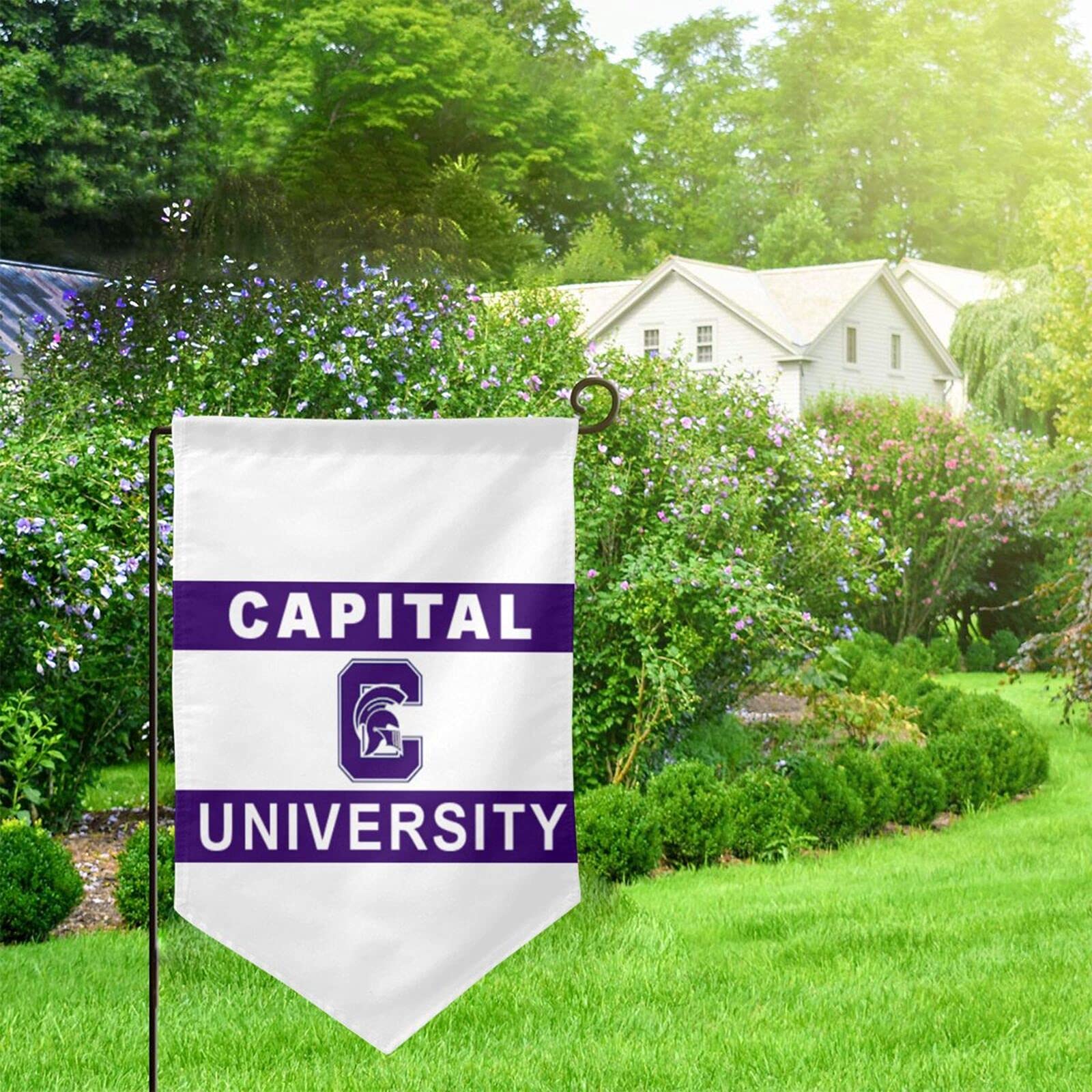 Capital University Garden Flag - Double Sided Outdoor & Indoor Banner for Home, Yard, and Garden Decor | Perfect for College Alumni, School Spirit, and Seasonal Celebrations