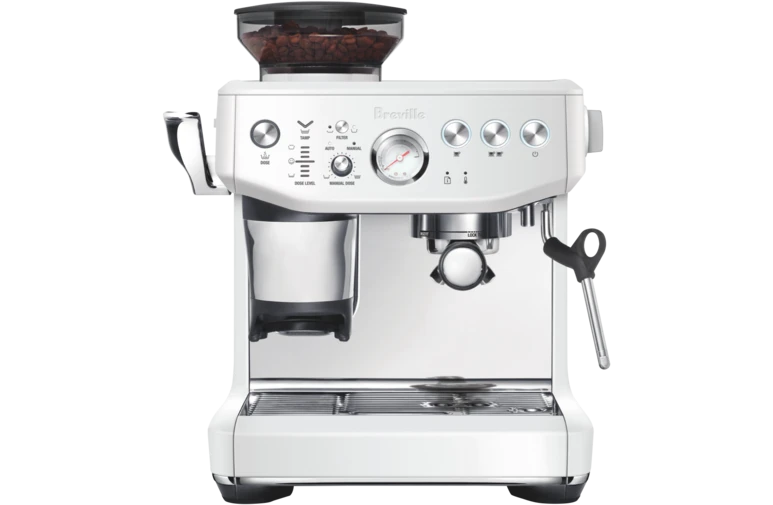 Breville BES876SST The Barista Express Impress Espresso Machine - Stainless Steel (Sea Salt) | Semi-Automatic Coffee Maker for Home Baristas | Perfect for Espresso, Latte & Cappuccino Lovers