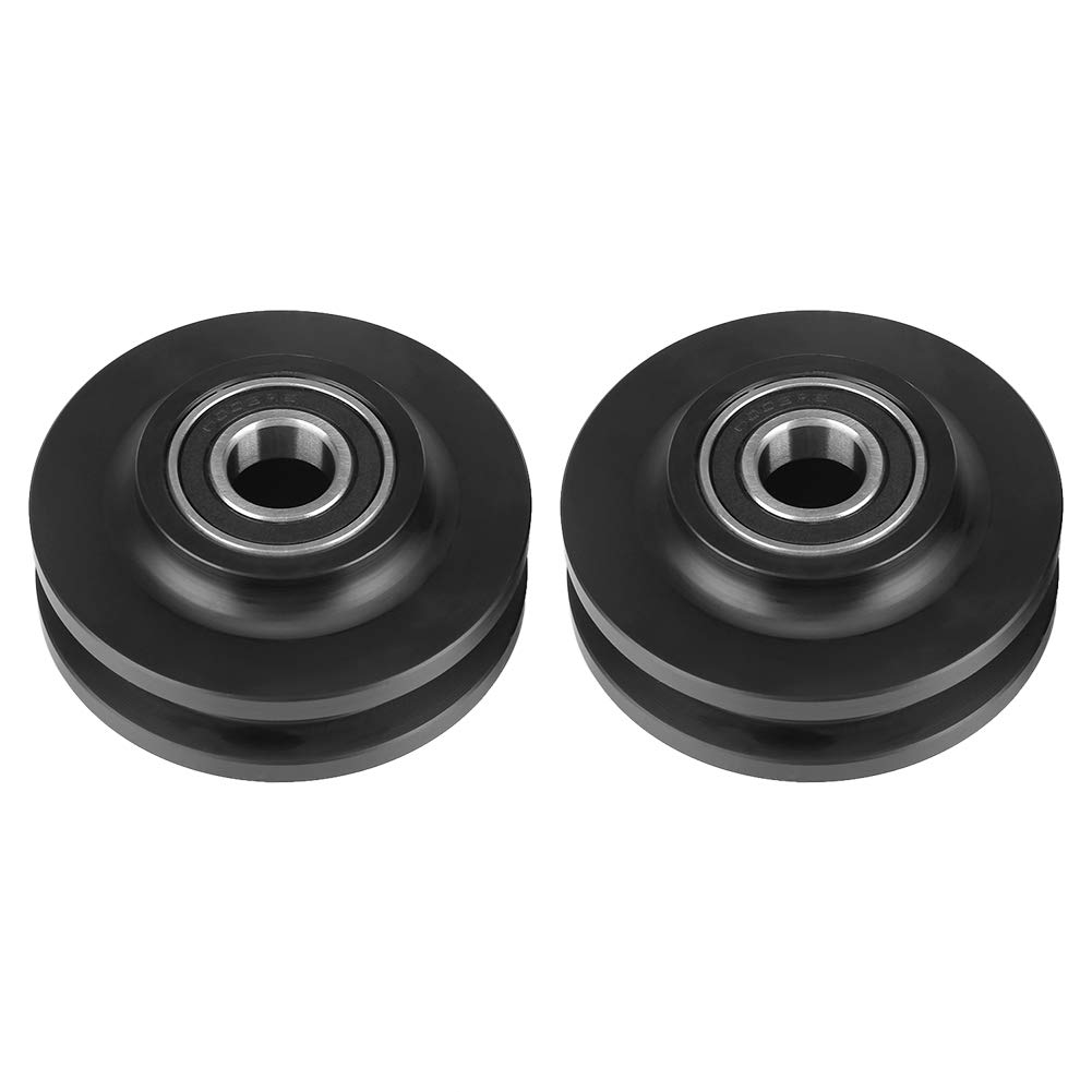 Vensans 2Pcs Sliding Barn Door Wheels - Heavy Duty Closet Hardware Rollers for Cabinet, Window & Home Use - Smooth Gliding Pulley System for Barn Doors, Closets & Room Dividers
