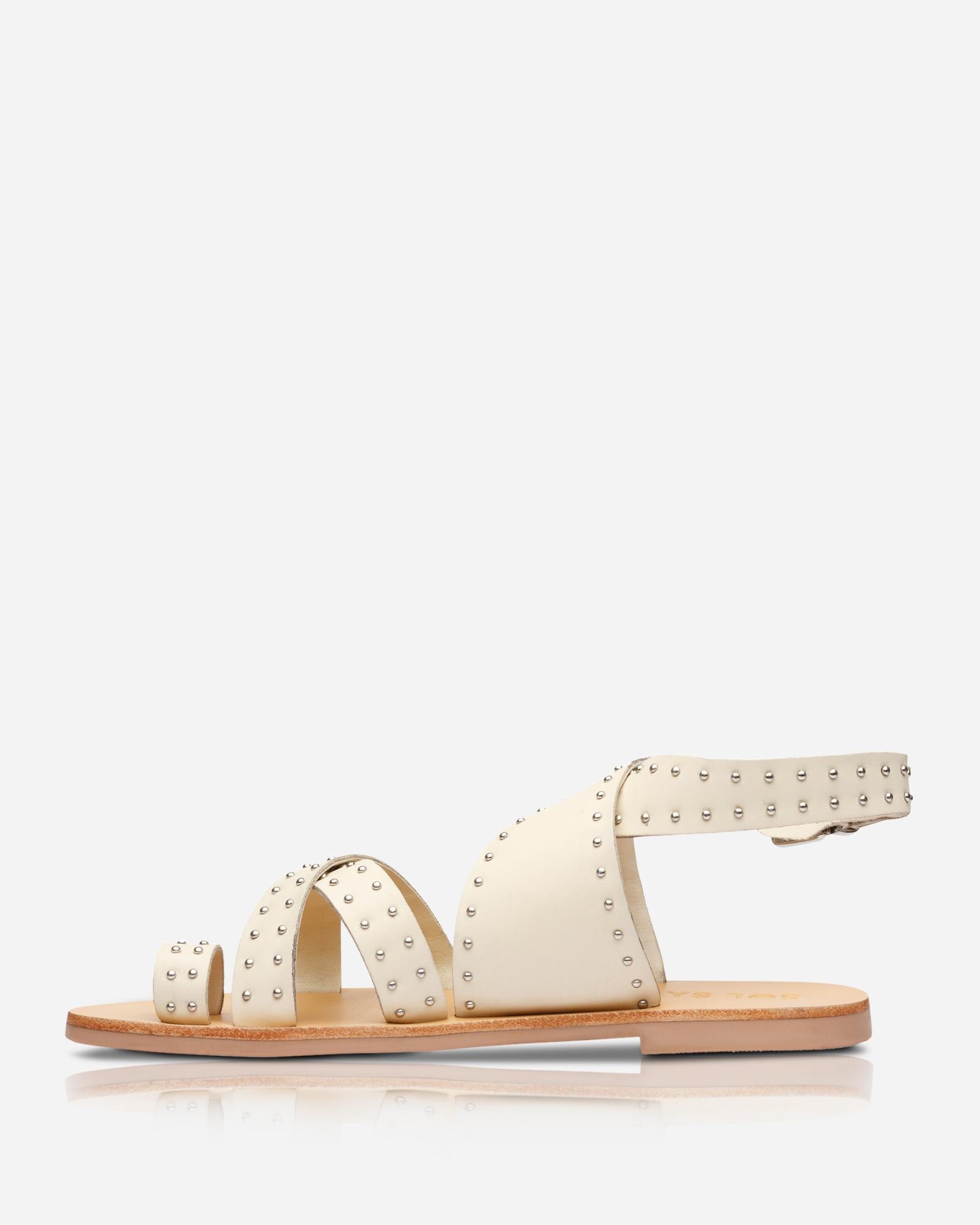 Vesper Sandal - Women's Comfortable Off White Summer Sandals for Beach, Walking & Casual Outfits