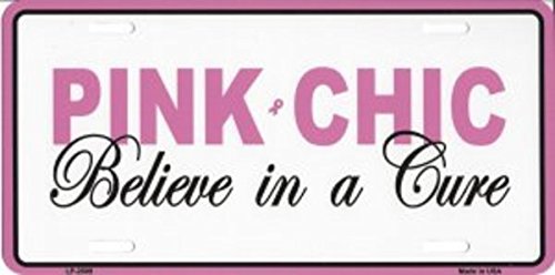 Stylish Pink Metal Vanity License Plate - LP-2899 | Custom Car Accessory for Girls, Bedroom Decor & Gift Idea