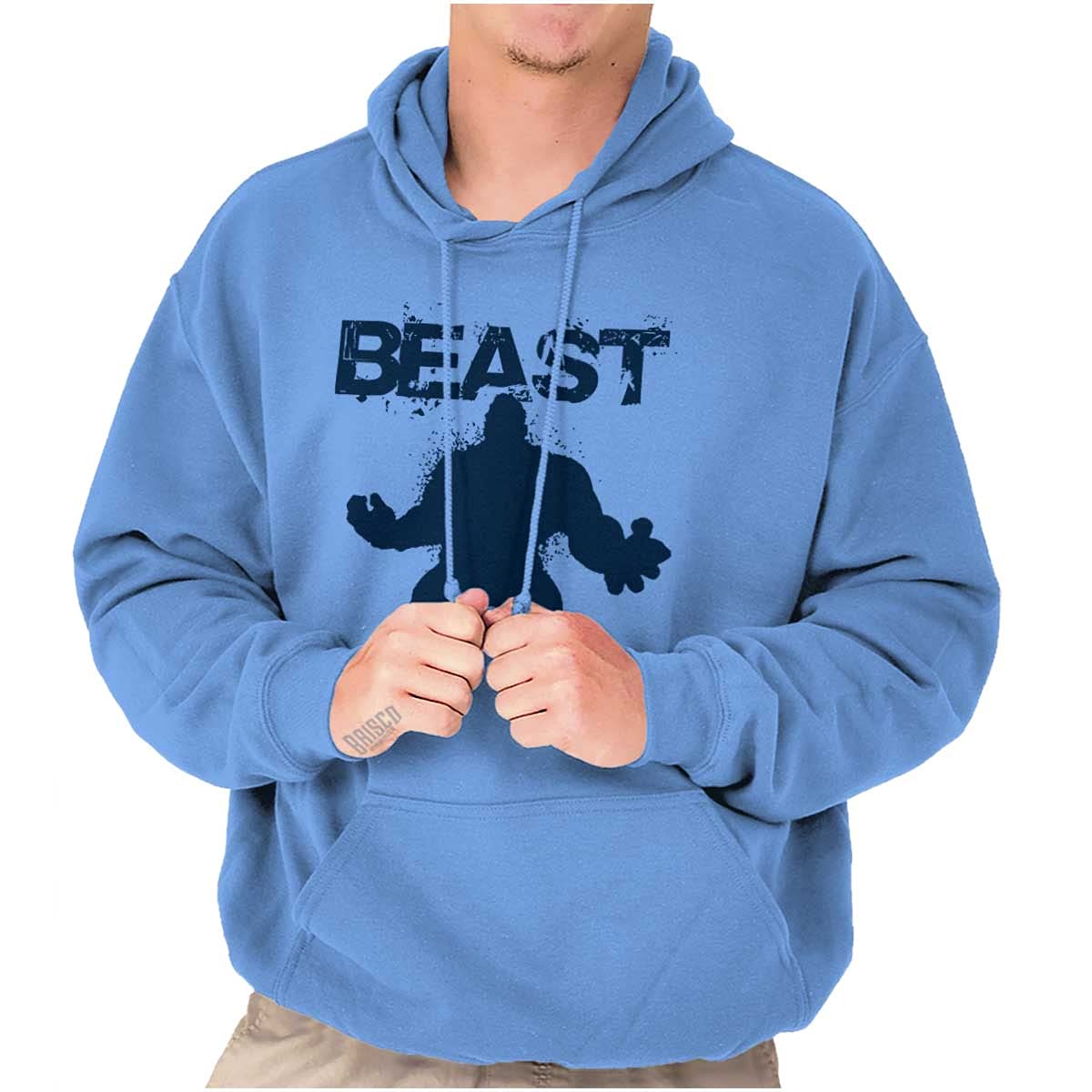 Brisco Brands Beast Gym Fitness Hoodie for Men - Heavyweight Hooded Sweatshirt for Weightlifting & Bodybuilding | Perfect for Gym Workouts & Outdoor Training