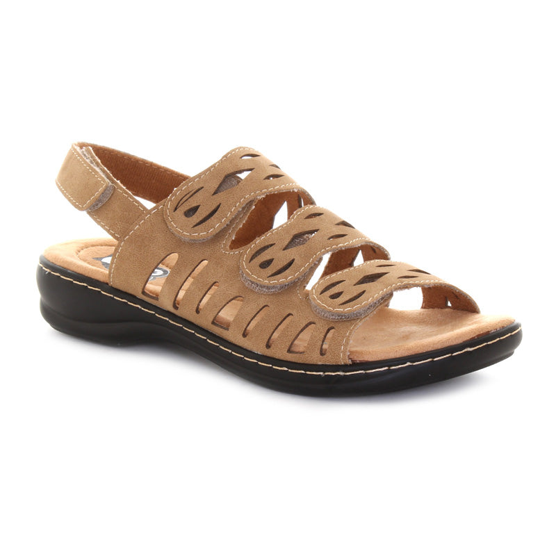 Women's Comfortable Dolly Sandals with Adjustable Back Strap - Casual Summer Shoes for Beach, Walking & Outdoor Activities