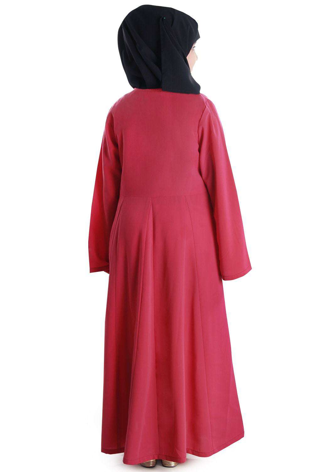 Nashema Kids Abaya Dress - Islamic Prayer Dress for Girls - Perfect for Eid, Mosque, and Special Occasions
