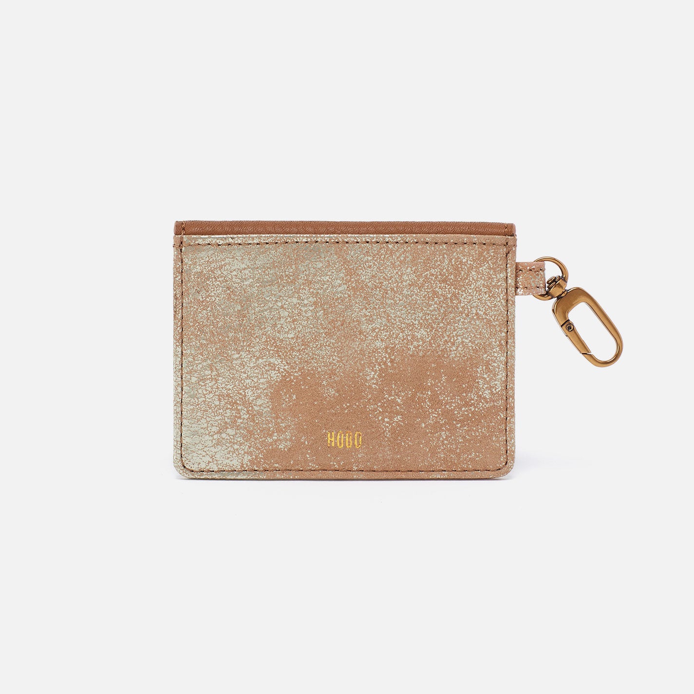 Premium Metallic Leather Tabby Flap Card Holder Wallet - Saddle Stardust Color for Women | Perfect for Everyday Use, Travel & Business Cards