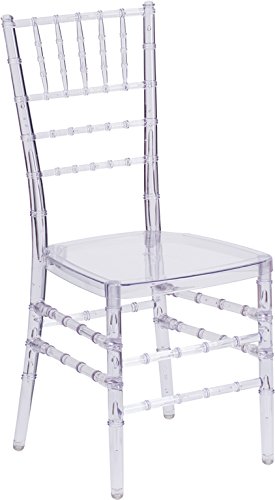 Elegant Clear Crystal Ice Stacking Chiavari Chair - 15.75