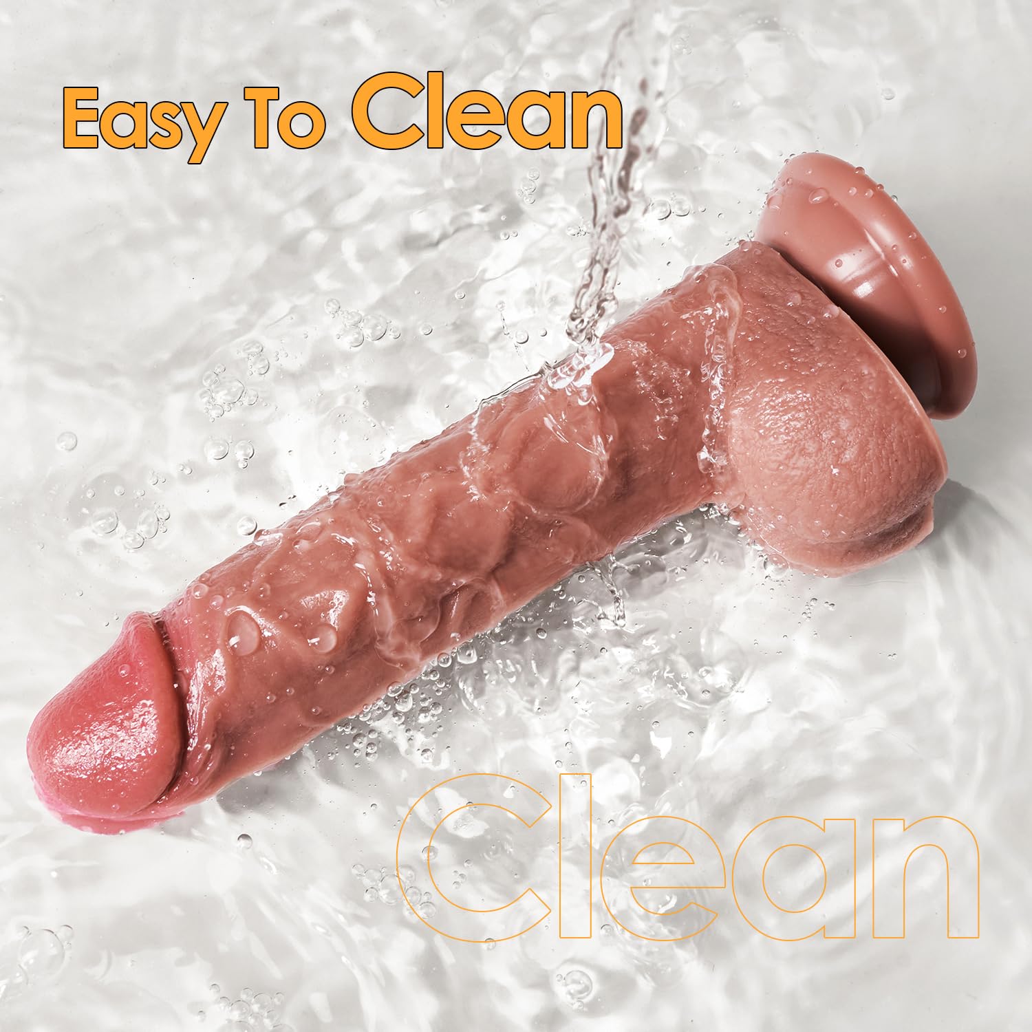 Realistic 7.8 Inch Silicone Dildo - G-Spot Stimulator Sex Toy for Women & Couples with Strong Suction Cup for Clitoral, Vaginal & Anal Stimulation - Perfect for Solo Play, Couples Intimacy & BDSM Exploration
