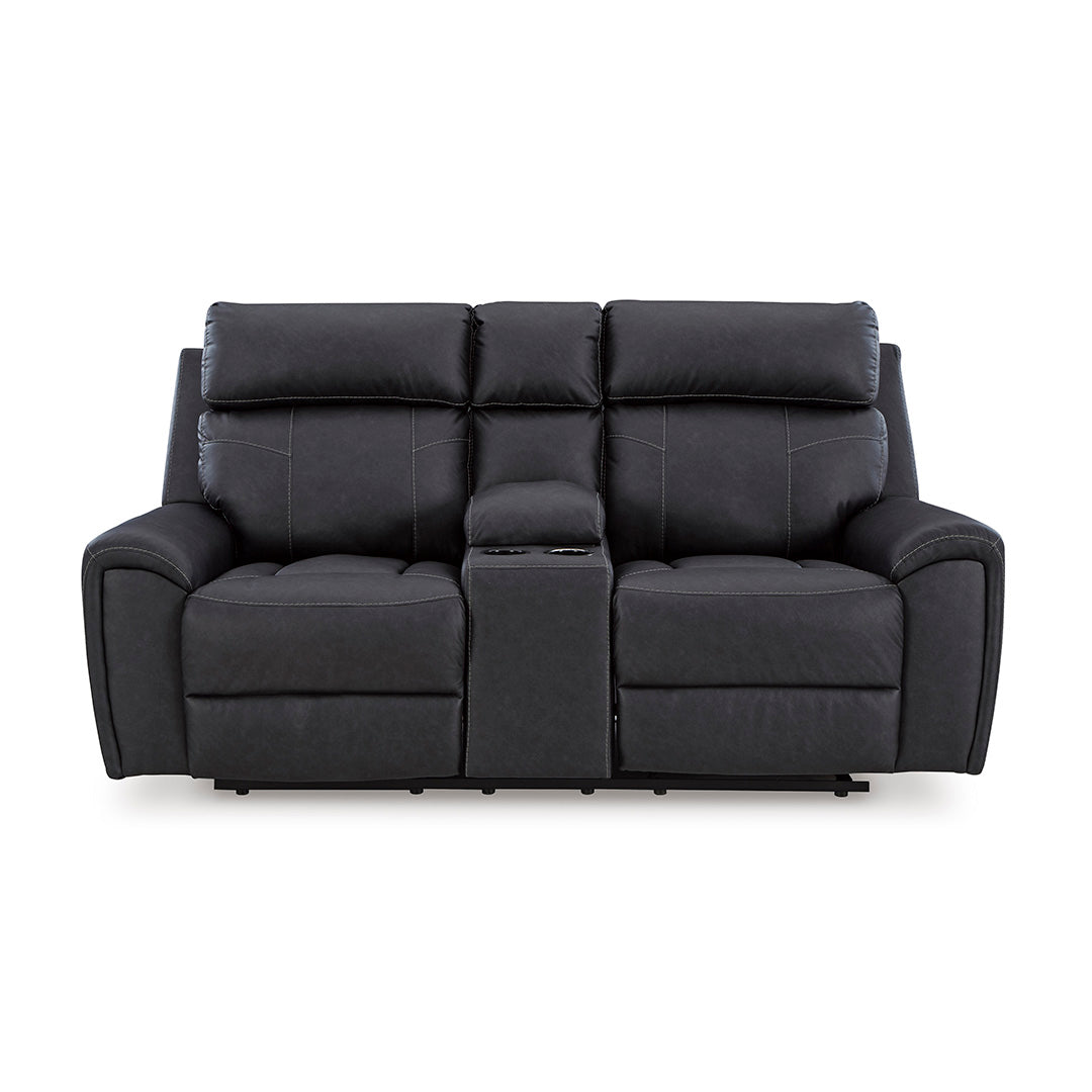 Montacute Reclining Loveseat with Console - Modern Comfort for Small Spaces, Living Room, Home Theater & Apartment Relaxation