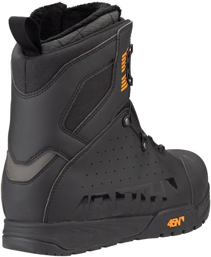 45NRTH Wolvhammer BOA Cycling Boot - Winter Bike Shoes for Men & Women, Waterproof & Insulated, Black, Size 40 - Perfect for Cold Weather Commuting & Mountain Biking