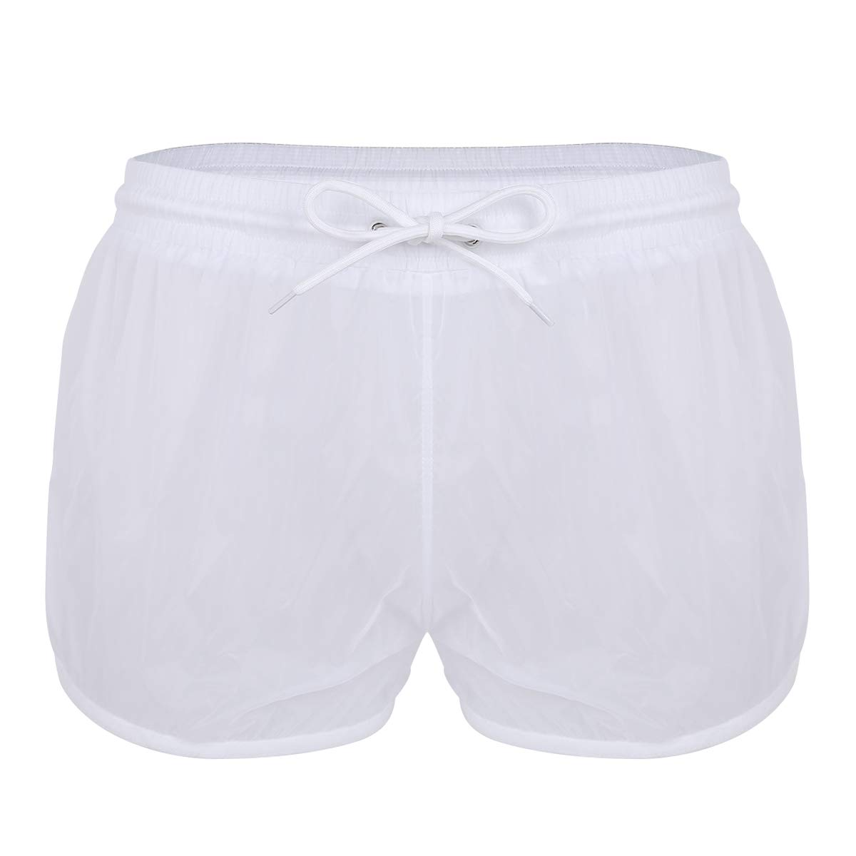 Men's Quick-Dry See-Through Beach Shorts - Breathable Swim Trunks & Loose Water Shorts for Swimming, Surfing & Summer Vacation | Comfortable Underwear & Boxer Shorts Alternative