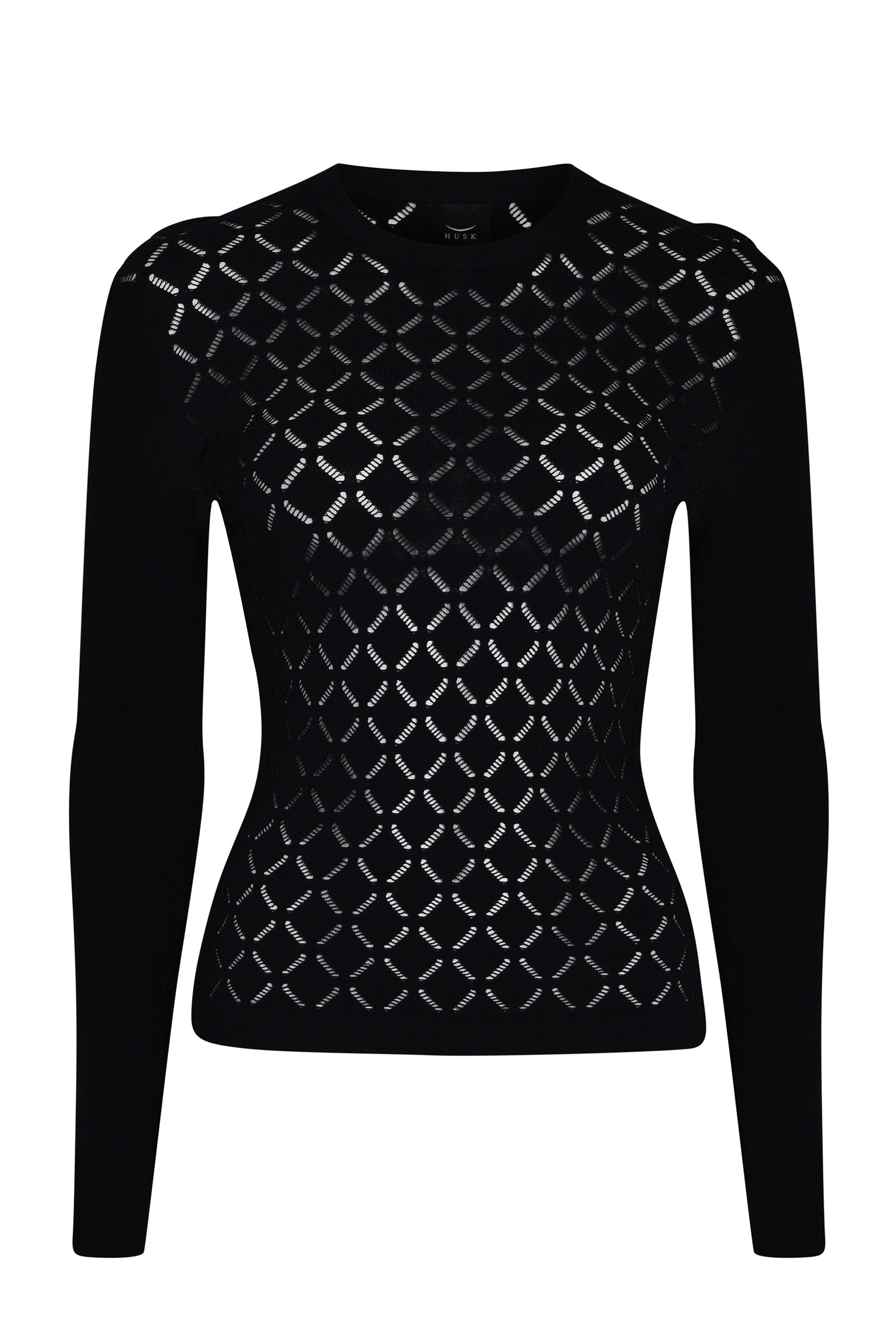 Husk Kala Knit Sweater - Black Women's Casual Pullover for Fall & Winter | Cozy & Stylish for Everyday Wear, Office, and Outings