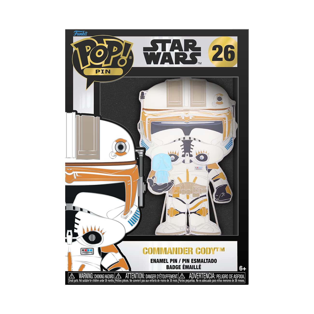 Funko Pop! Star Wars Commander Cody Glow in The Dark Collectible Pin - Perfect for Cosplay, Gift Giving & Pop Culture Displays