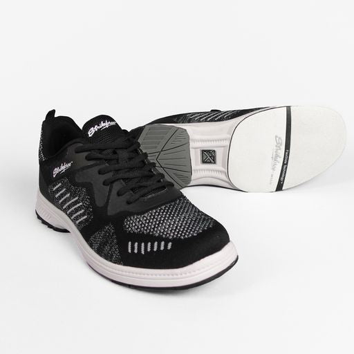 KR Strikeforce Captain Black/Grey/White Right Hand Bowling Shoes - Professional Performance for League Play & Tournament Bowling