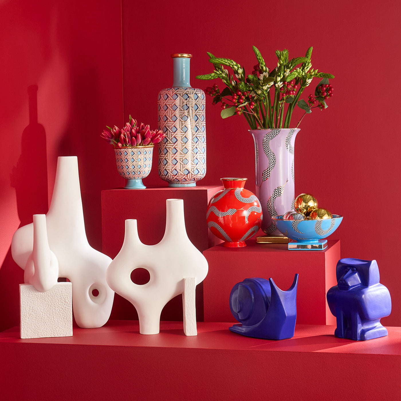 Paradox XXL Vase - Extra Large Modern Ceramic Flower Vase for Home Decor, Wedding Centerpieces & Office Decorations