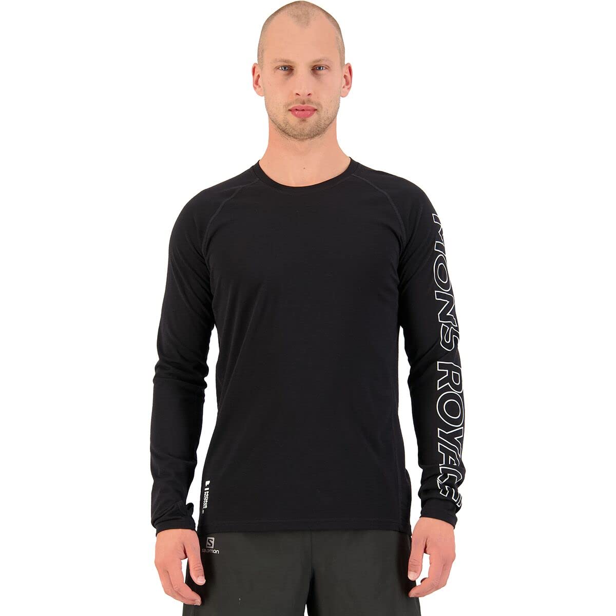 Men's Long Sleeve Casual Shirt - Black Temple Tech Cotton Button Down Shirt for Business, Office & Outdoor Activities - Size S