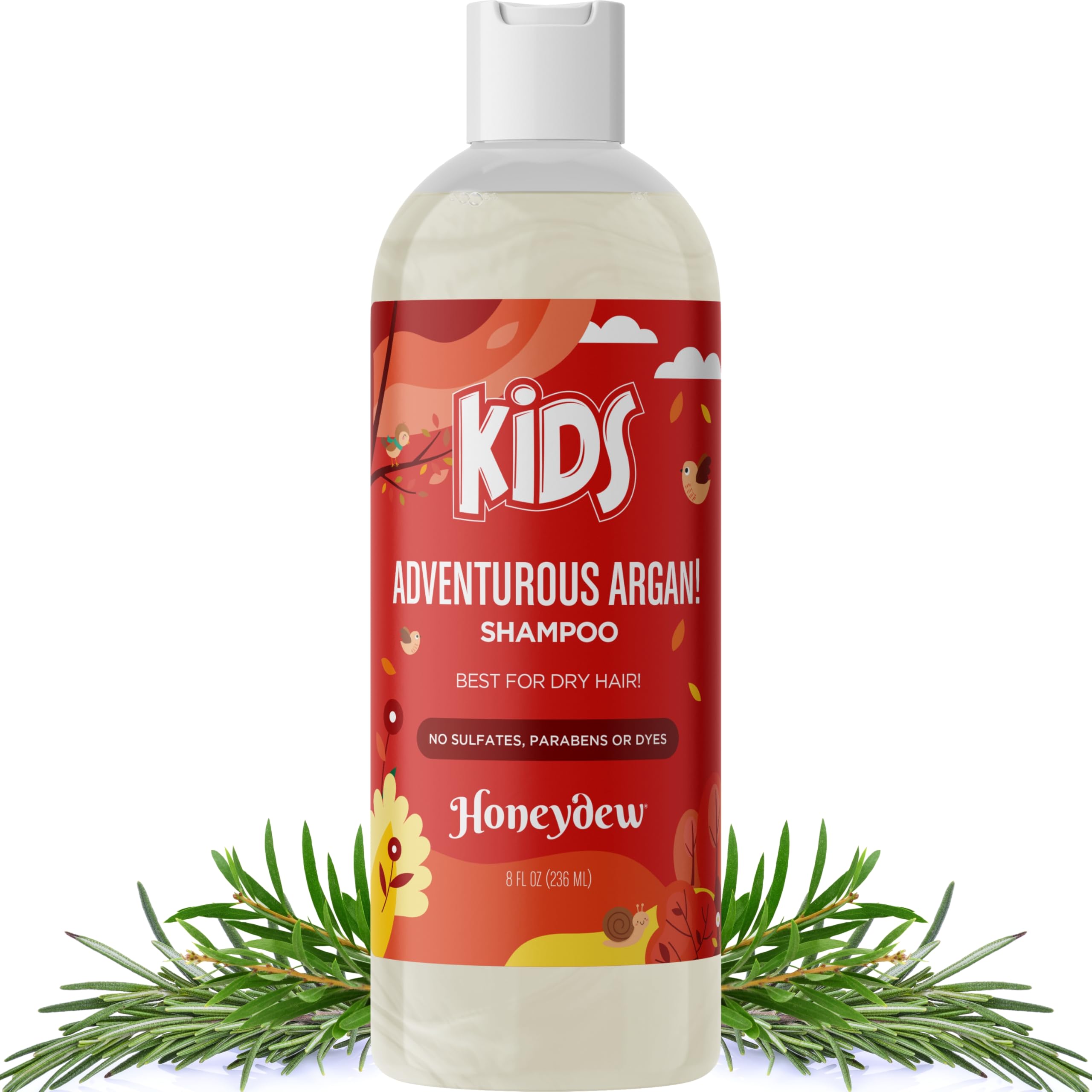 Gentle Kids Shampoo for Dry Scalp with Tea Tree Oil & Essential Oils - Moisturizing & Clarifying Shampoo for Flaky Scalp & Buildup - Safe for Daily Use at Home, Bath Time & Sensitive Skin Care