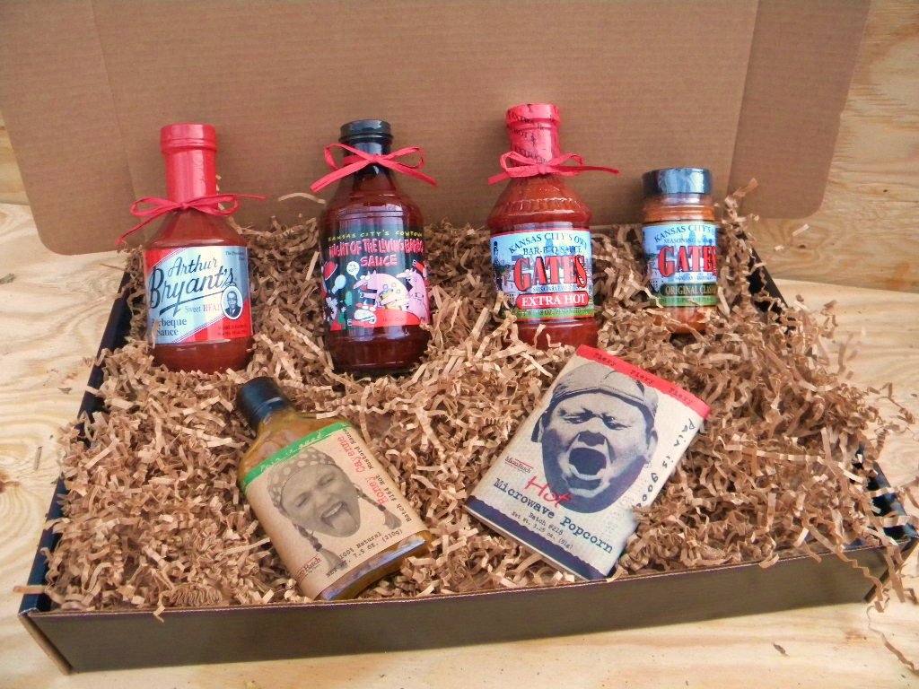 Kansas City BBQ Sauce Hot & Spicy Combo Pack - Deluxe Gourmet Gift Box Set | Perfect for Grilling, Ribs, Burgers & Tailgating Parties